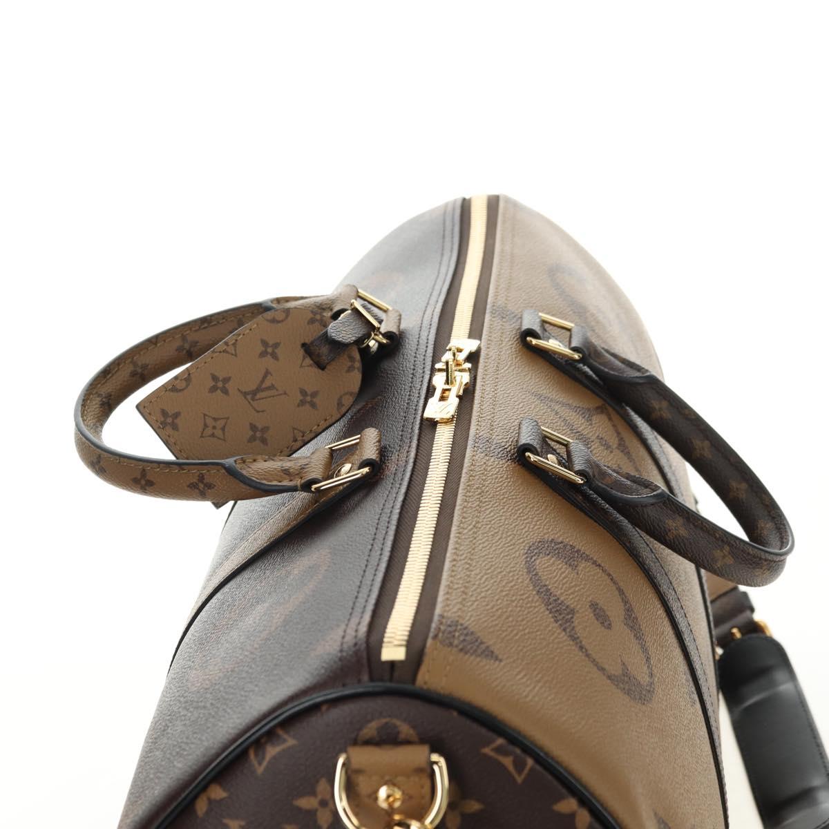 LOUIS VUITTON Reverse Giant Keepall Bandouliere 45 Bag M47211 LV Auth 181403SM