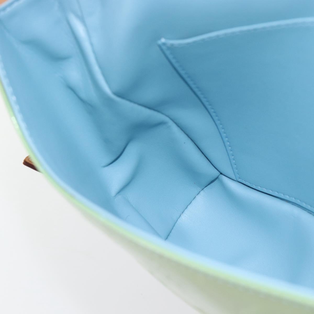 LOUIS VUITTON Monogram Vernis Thompson Street Bag Baby Blue M91009 Auth 181405