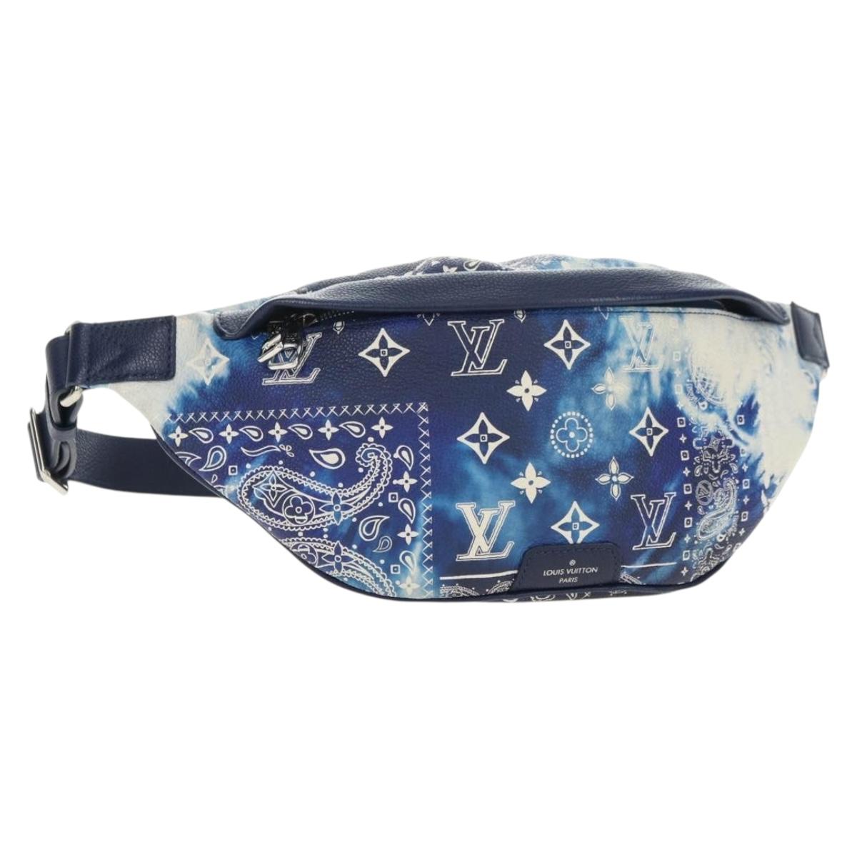 LOUIS VUITTON Monogram Bandana Discovery Bum Bag Blue M20587 LV Auth 181423SM