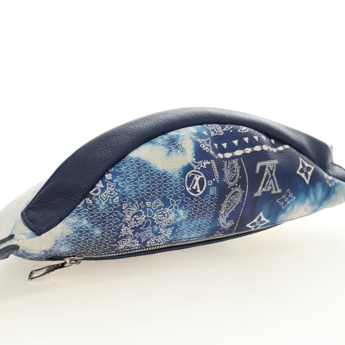 LOUIS VUITTON Monogram Bandana Discovery Bum Bag Blue M20587 LV Auth 181423SM