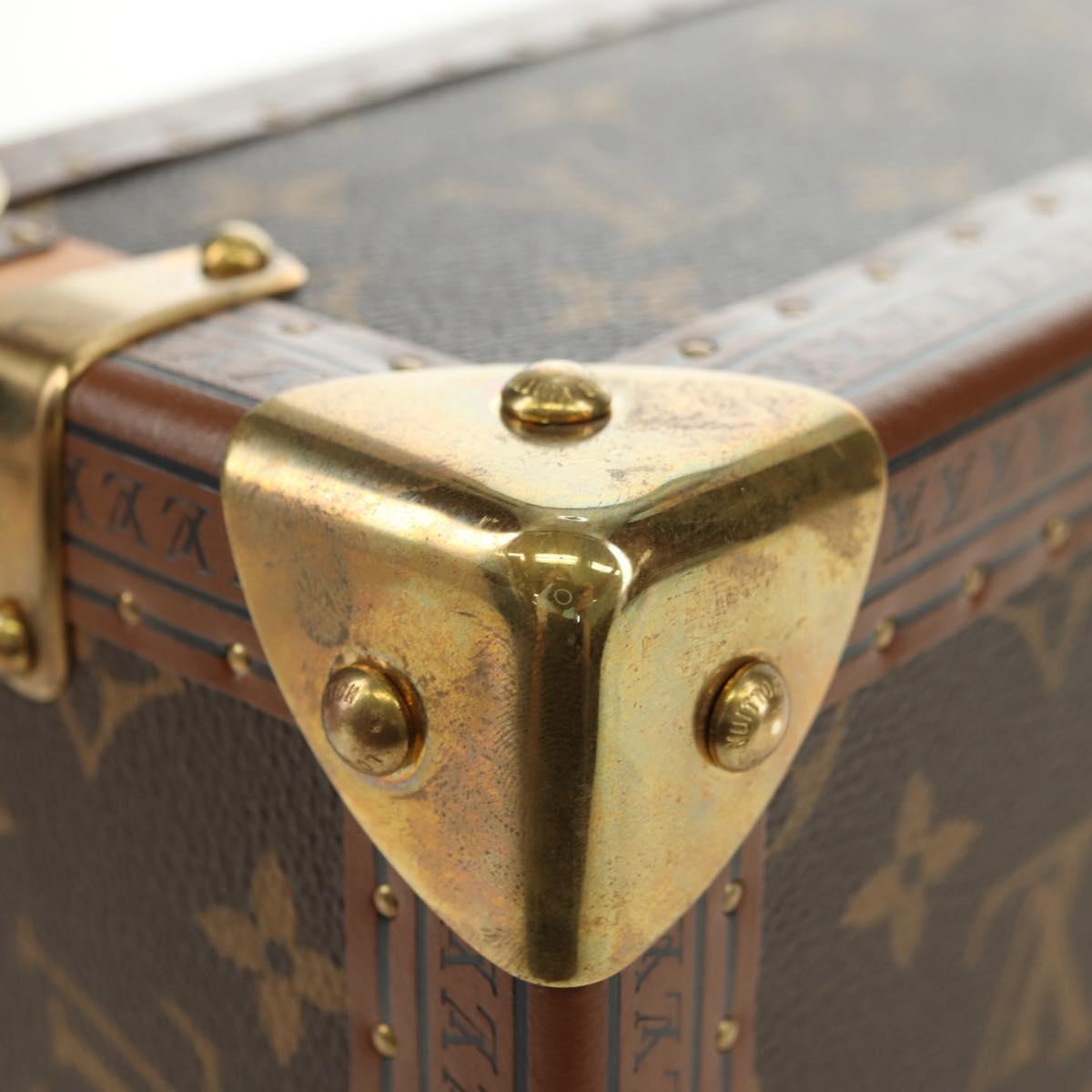 LOUIS VUITTON Monogram Coffretrezor 20 Jewelry Box Marron LV Auth 181425SM