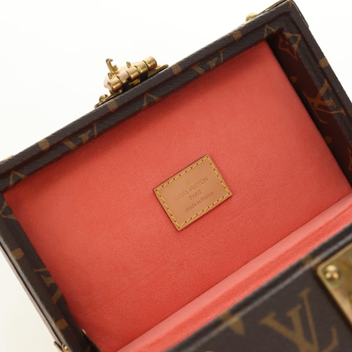 LOUIS VUITTON Monogram Coffretrezor 20 Jewelry Box Marron LV Auth 181425SM