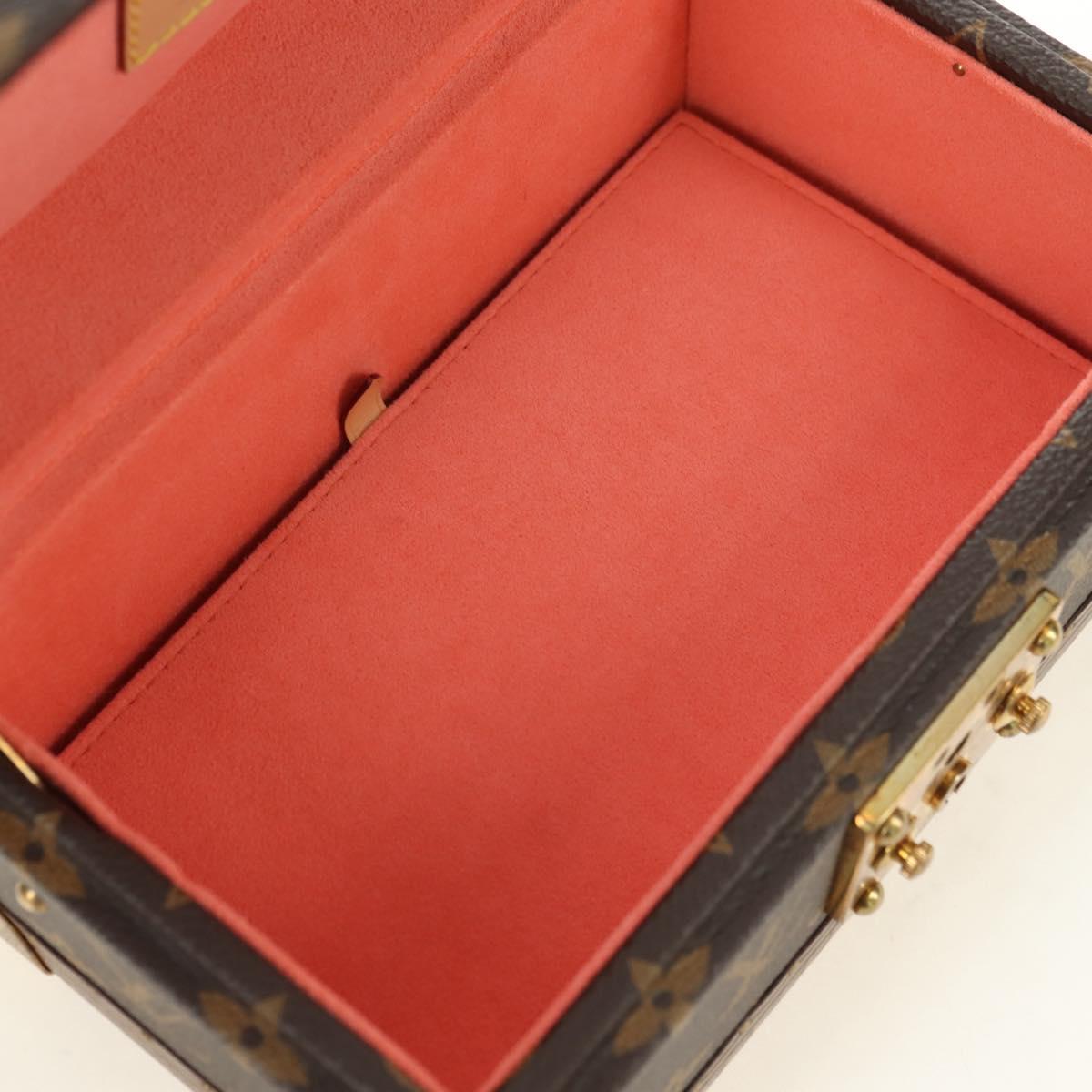 LOUIS VUITTON Monogram Coffretrezor 20 Jewelry Box Marron LV Auth 181425SM