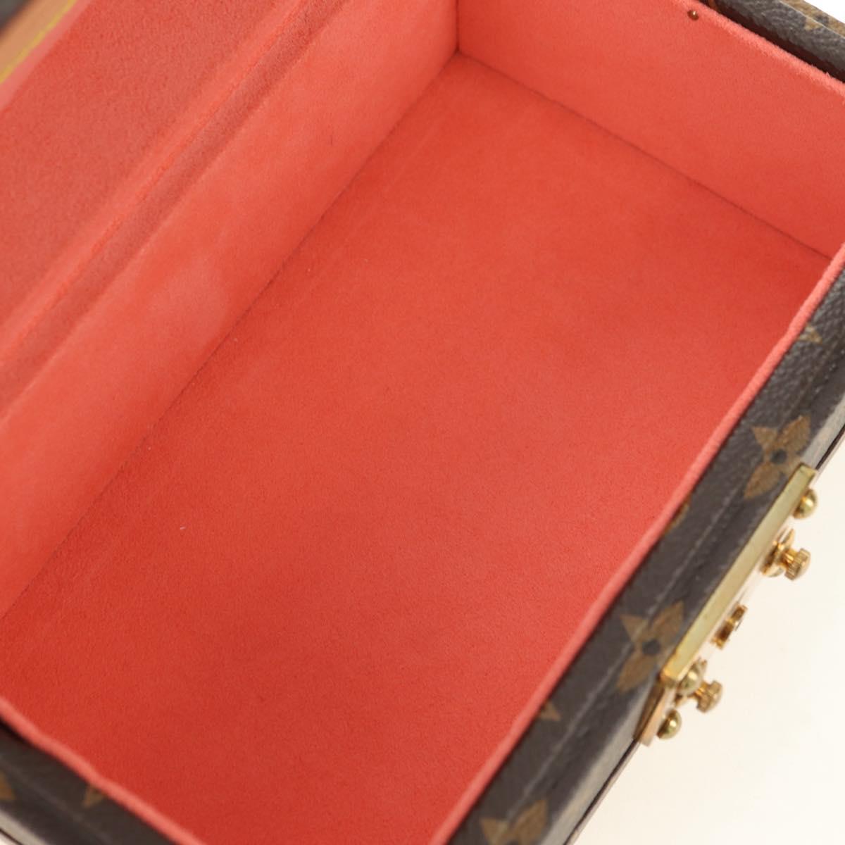 LOUIS VUITTON Monogram Coffretrezor 20 Jewelry Box Marron LV Auth 181425SM