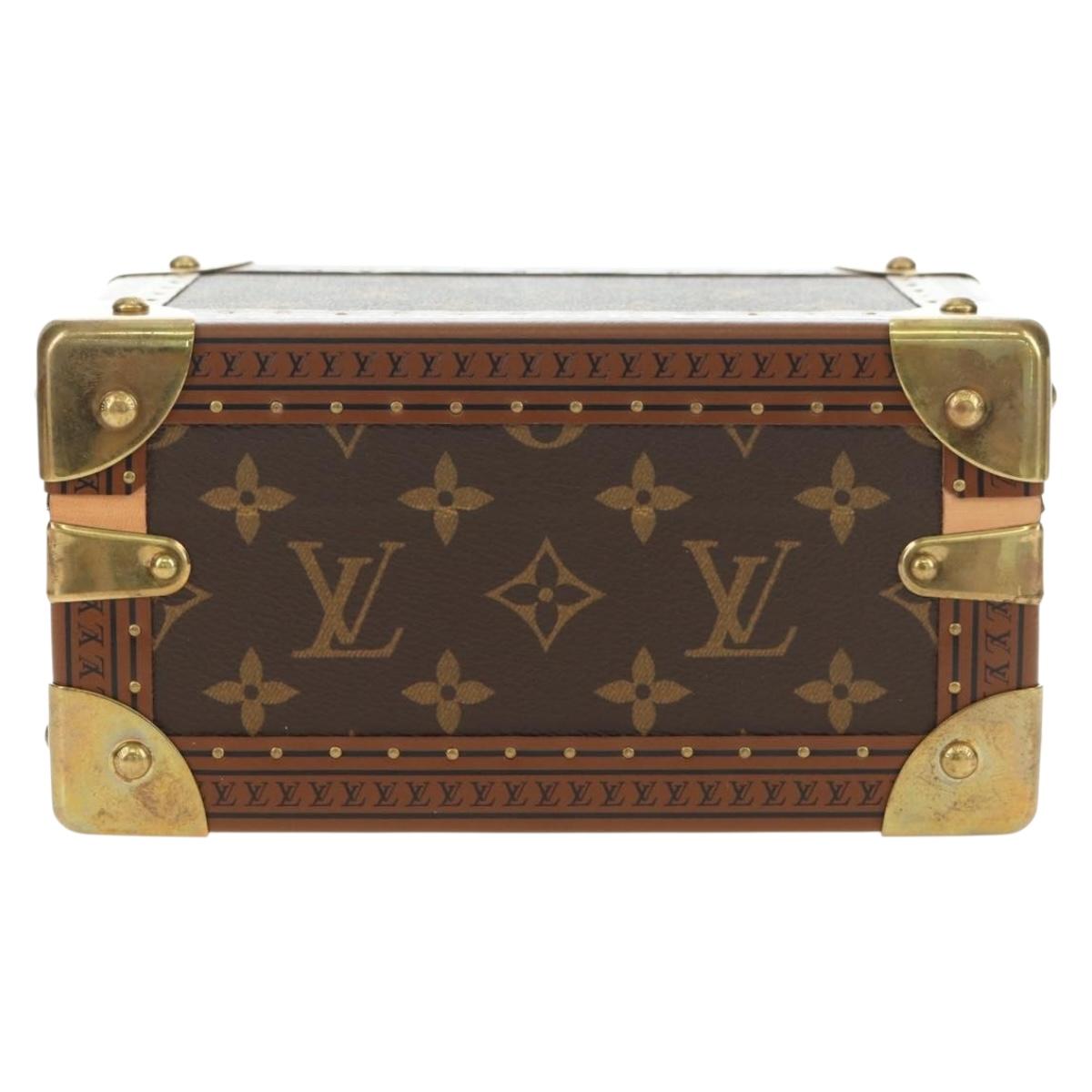 LOUIS VUITTON Monogram Coffretrezor 20 Jewelry Box Marron LV Auth 181425SM