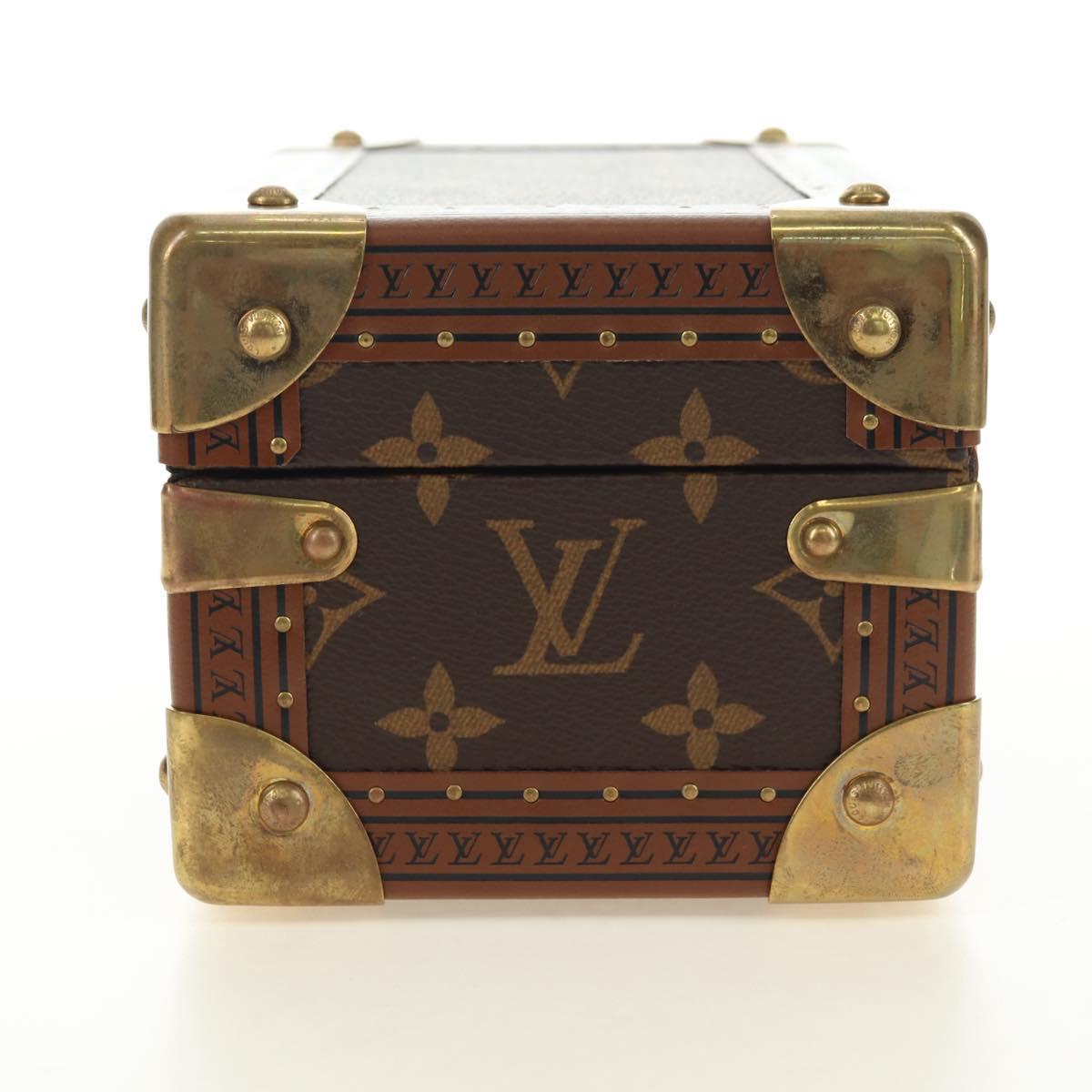 LOUIS VUITTON Monogram Coffretrezor 20 Jewelry Box Marron LV Auth 181425SM