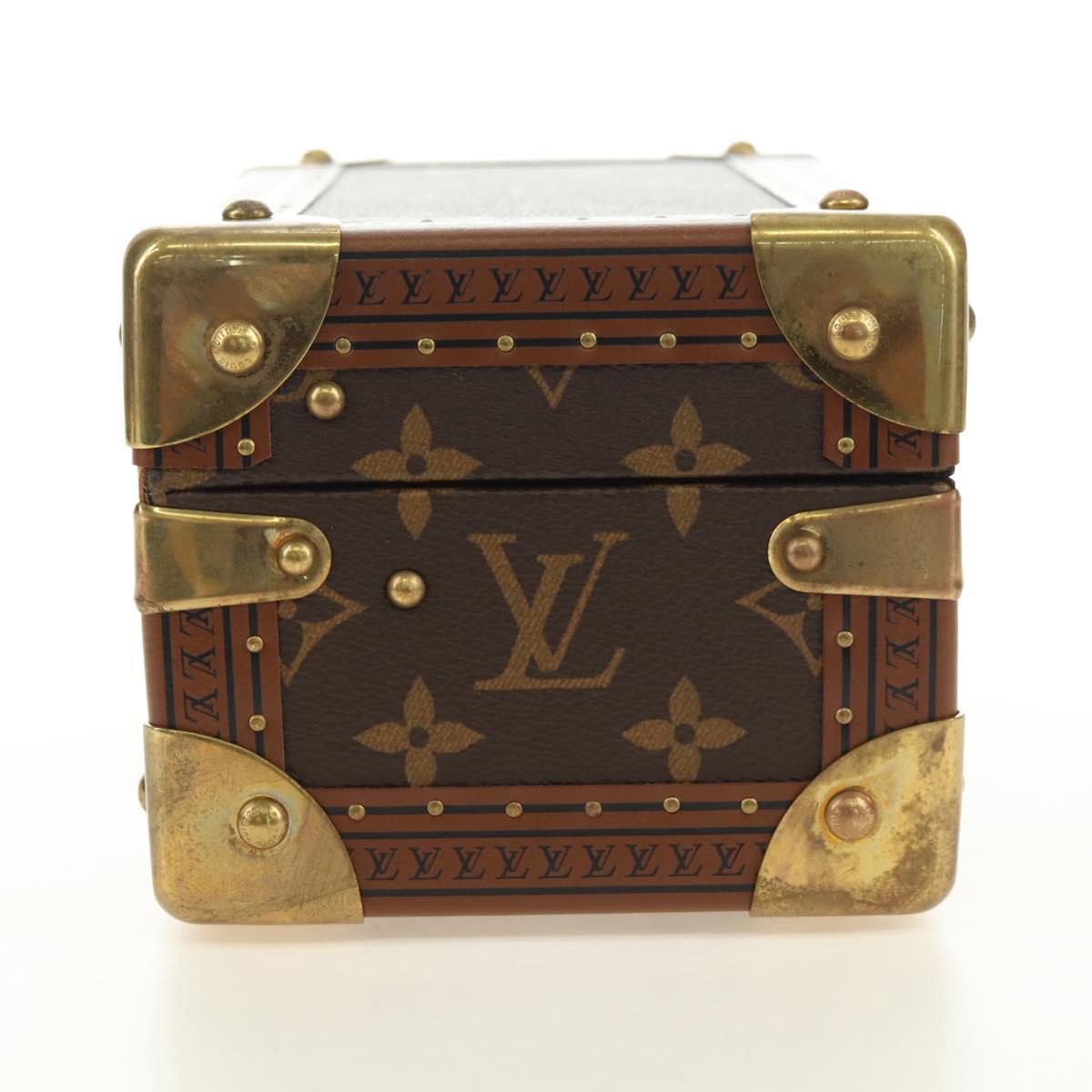 LOUIS VUITTON Monogram Coffretrezor 20 Jewelry Box Marron LV Auth 181425SM