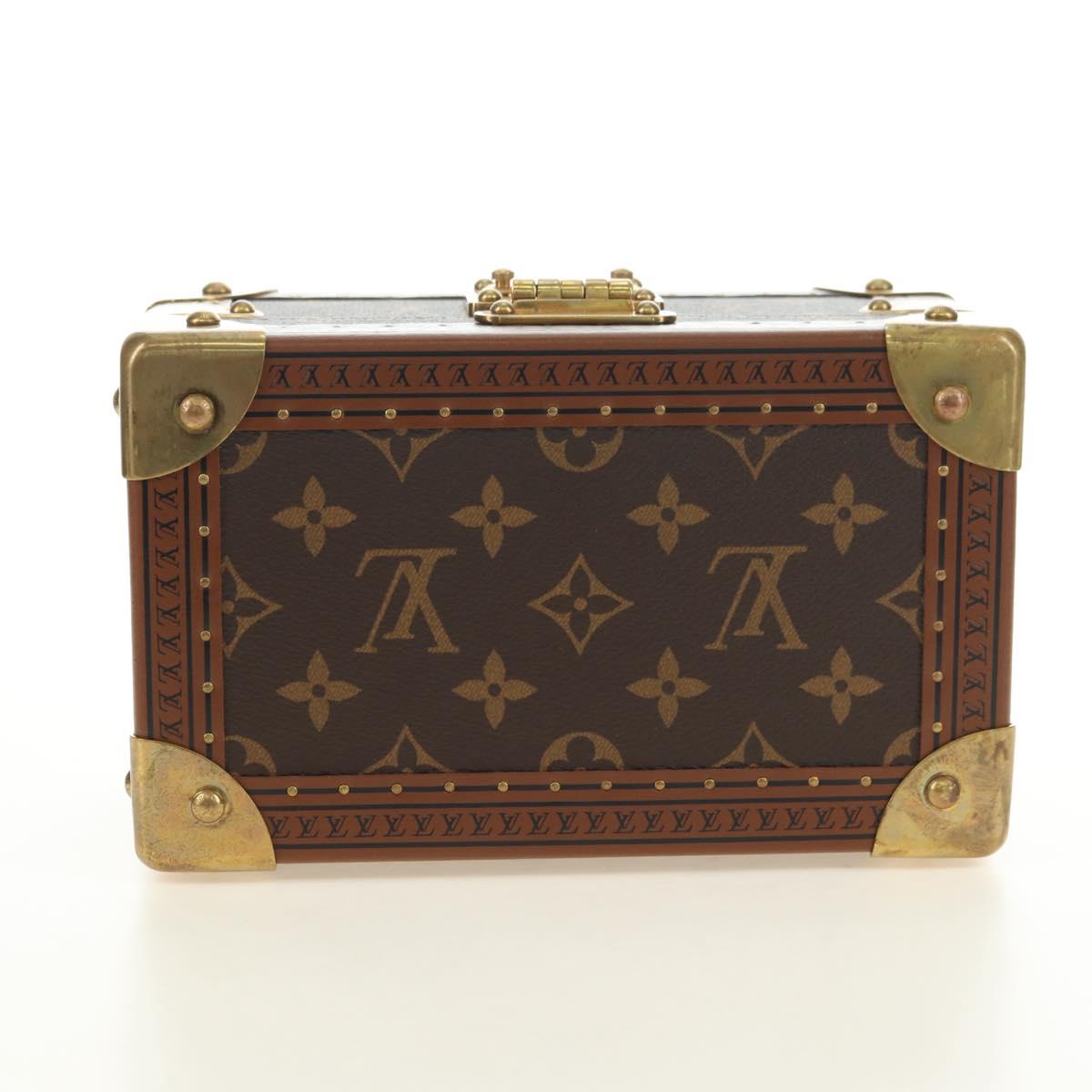 LOUIS VUITTON Monogram Coffretrezor 20 Jewelry Box Marron LV Auth 181425SM