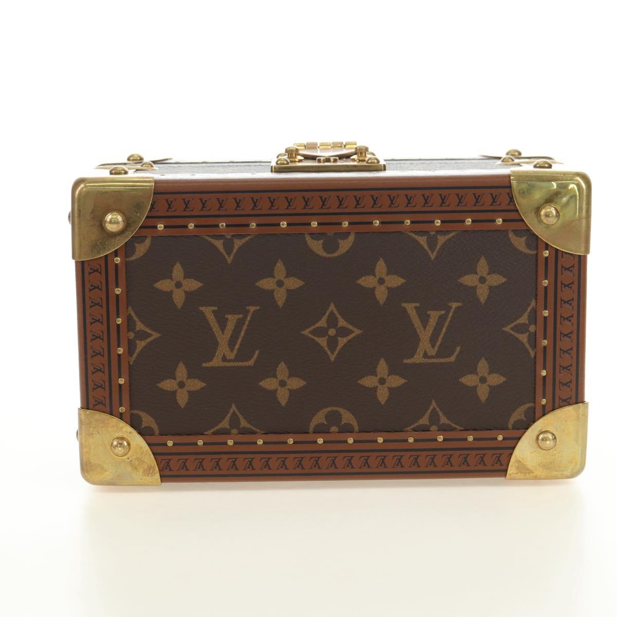 LOUIS VUITTON Monogram Coffretrezor 20 Jewelry Box Marron LV Auth 181425SM