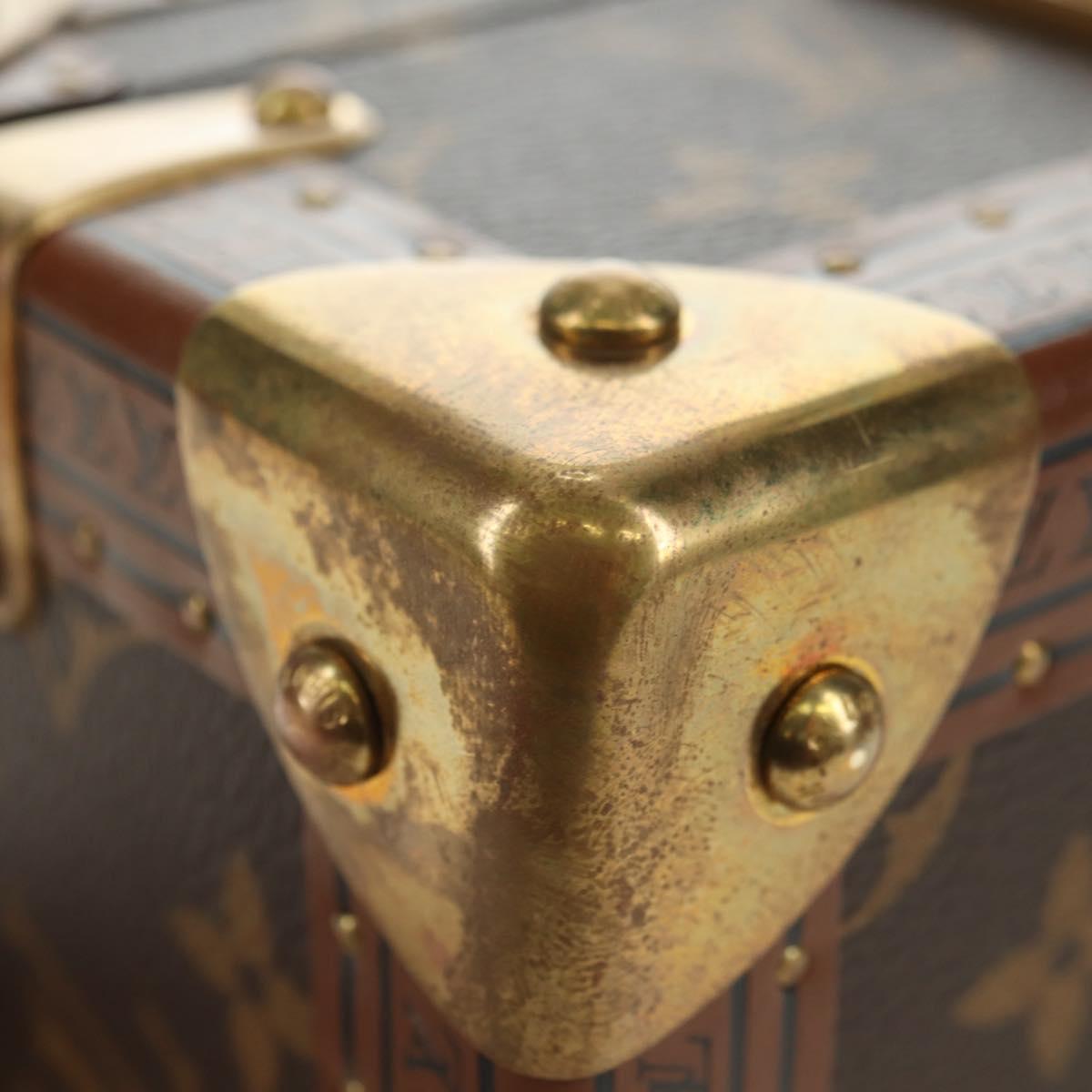 LOUIS VUITTON Monogram Coffretrezor 20 Jewelry Box Marron LV Auth 181425SM