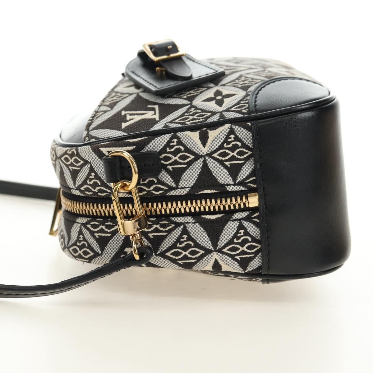 LOUIS VUITTON Monogram Jaguar Deauville MINI Bag Black M57205 LV Auth 181427M