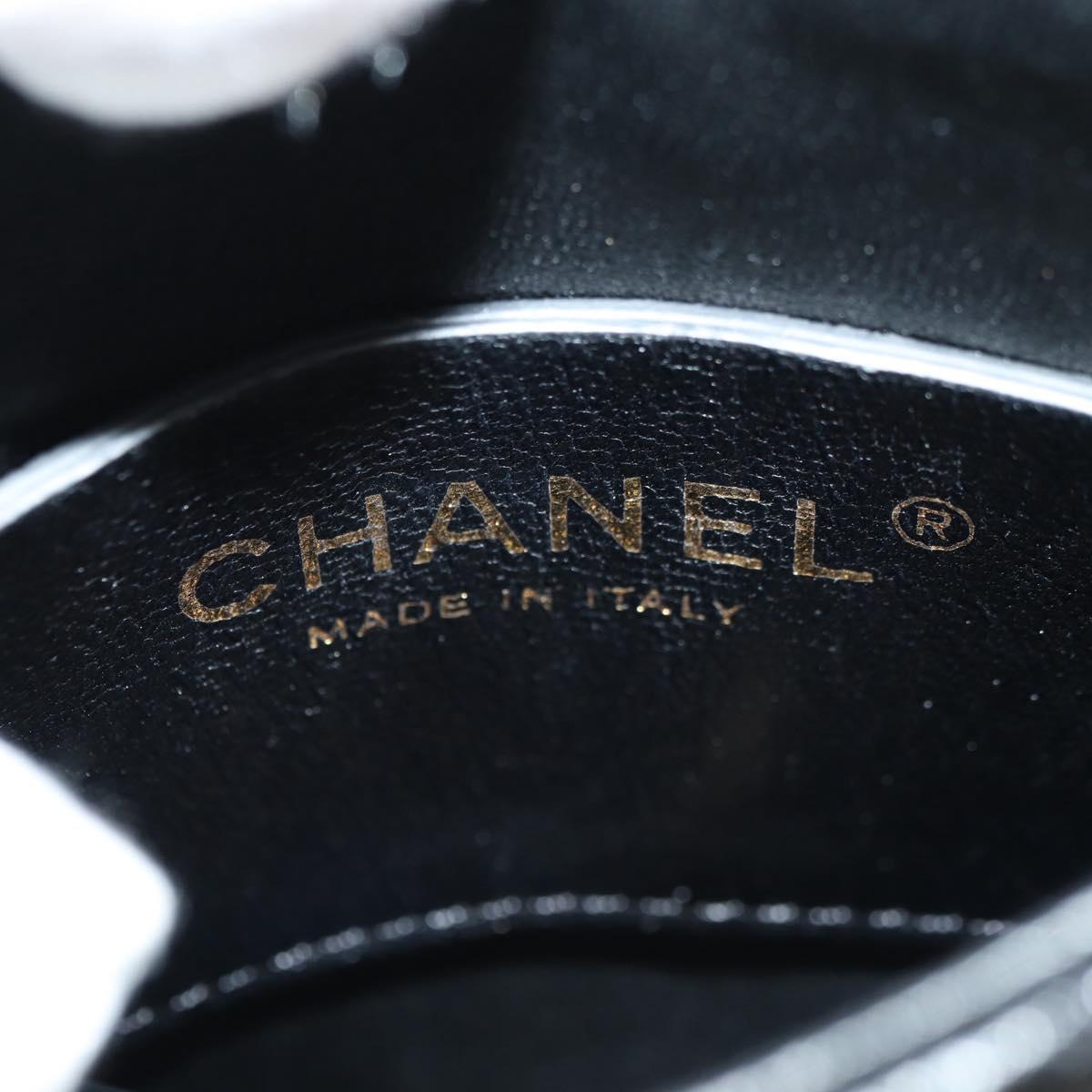 CHANEL Chain Matelasse Shoulder Bag Caviar Skin Black Gold CC Auth 181439SM