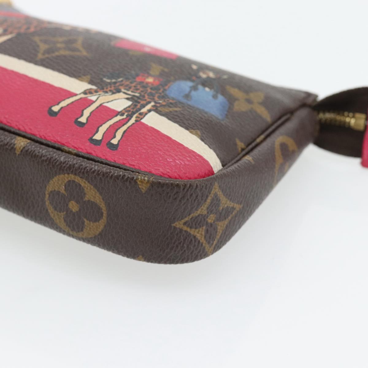 LOUIS VUITTON Monogram Giraffe Mini Pochette Pouch M62087 LV Auth 181445V