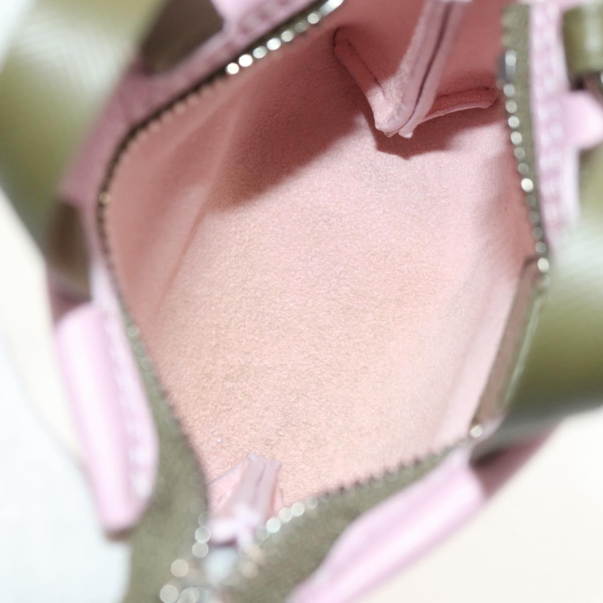 LOUIS VUITTON LV Mini Shopper Bag Charm Leather Pink M03136 LV Auth 181449SM