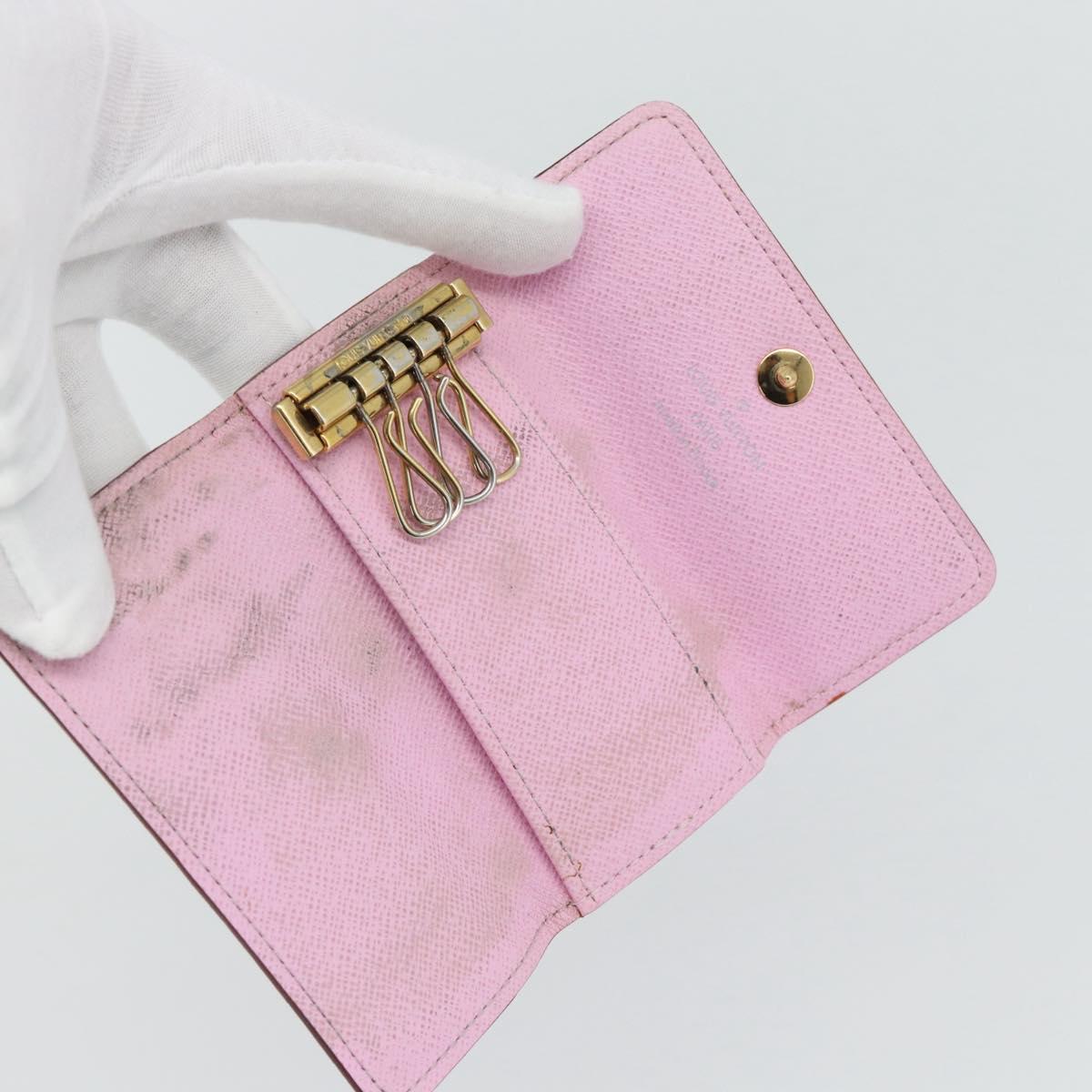 LOUIS VUITTON Monogram Multicolor Multicles 4 Key Case White M93731 Auth 181452