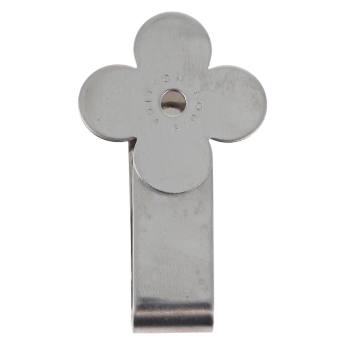 LOUIS VUITTON Money Clip metal Silver M64691 LV Auth 181453A