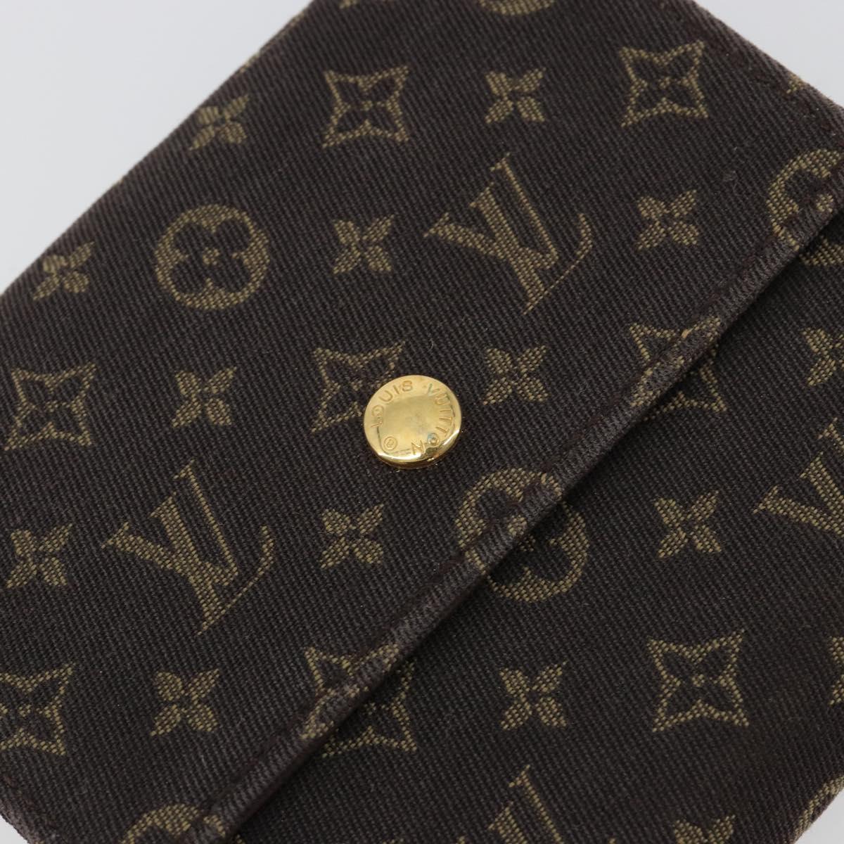 LOUIS VUITTON Mini Lin Porte Monnaie Bier Cartes Crdit M95233 LV Auth 181457A