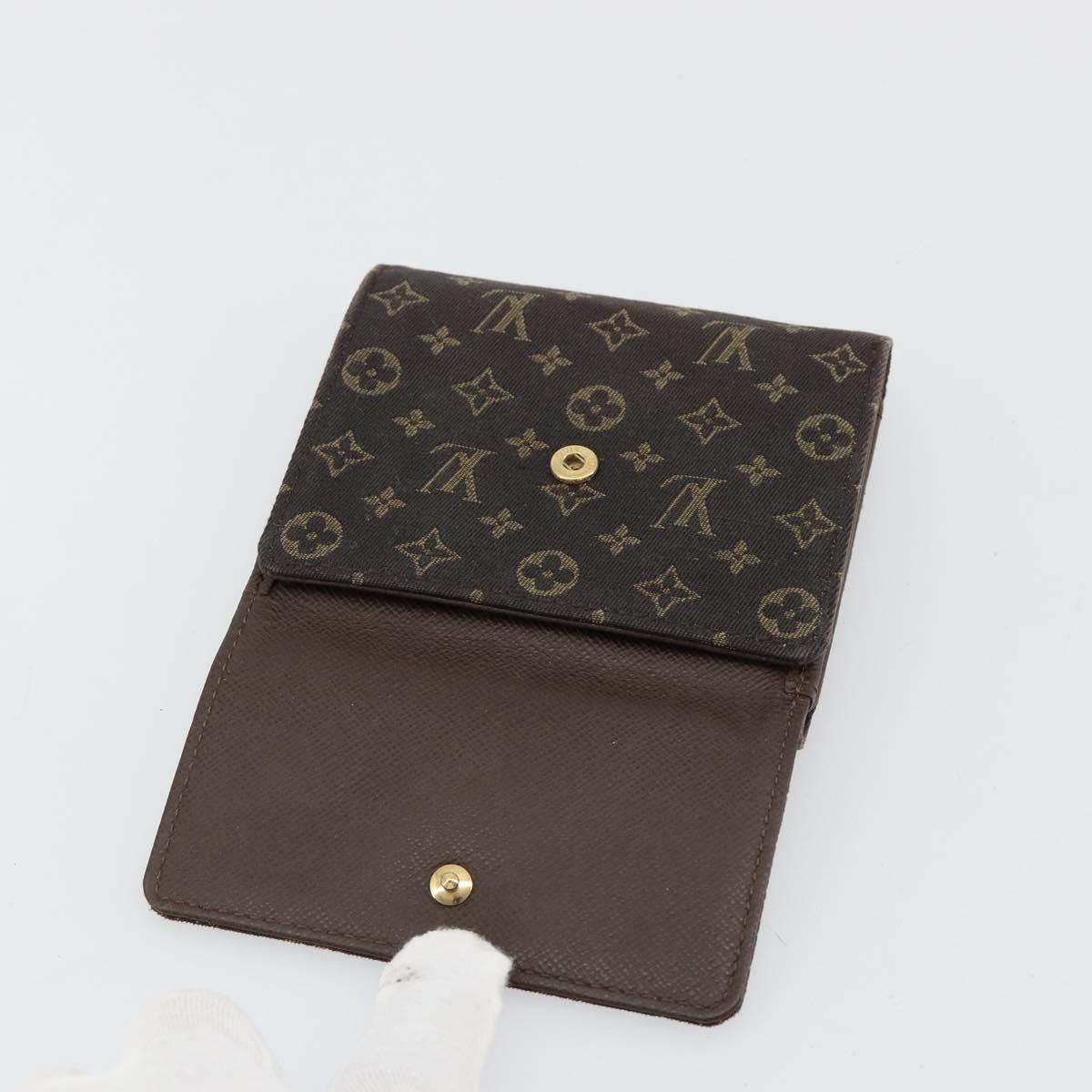 LOUIS VUITTON Mini Lin Porte Monnaie Bier Cartes Crdit M95233 LV Auth 181457A