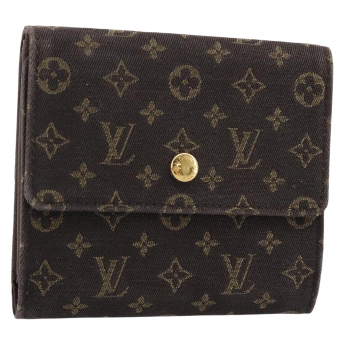LOUIS VUITTON Mini Lin Porte Monnaie Bier Cartes Crdit M95233 LV Auth 181457A