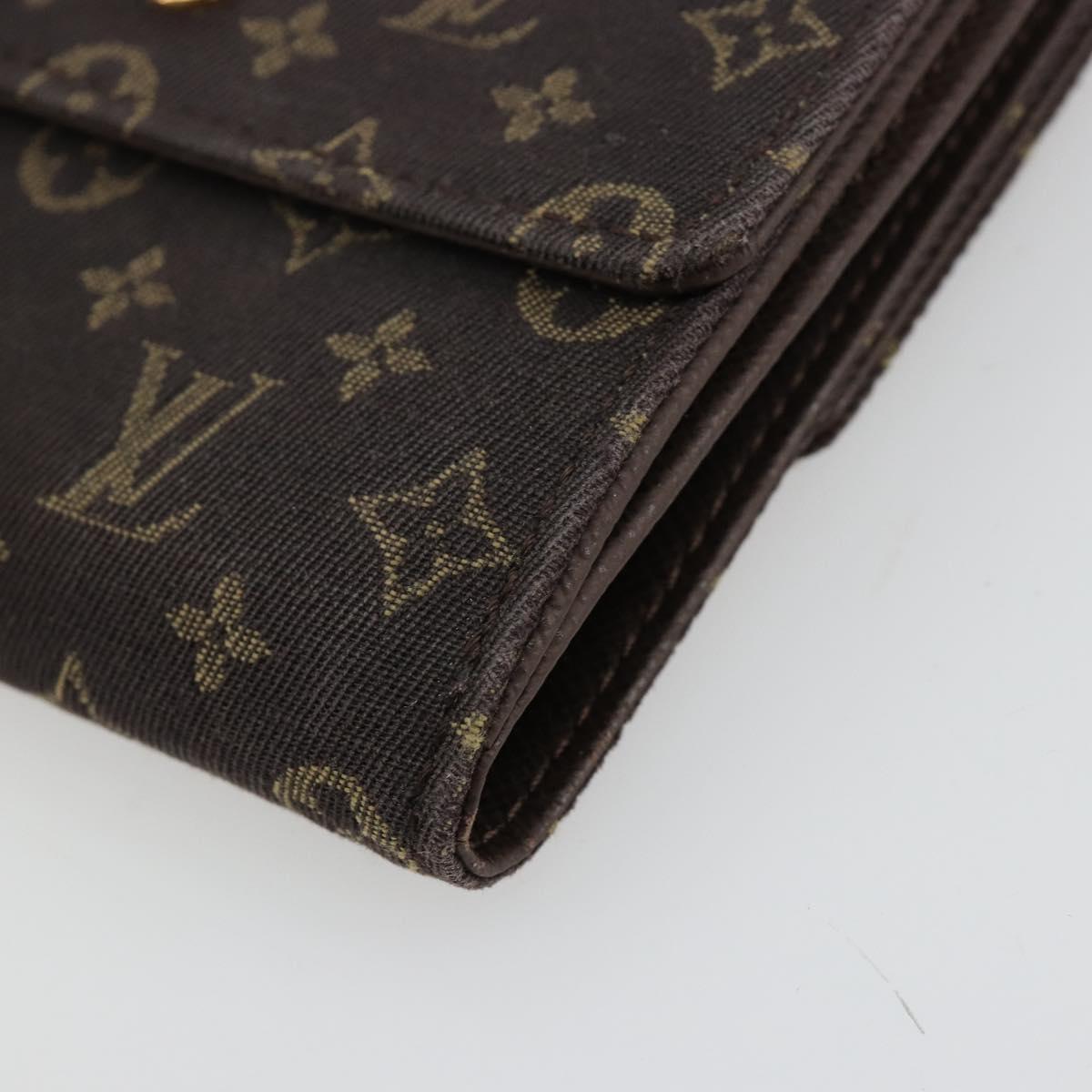 LOUIS VUITTON Mini Lin Porte Monnaie Bier Cartes Crdit M95233 LV Auth 181457A