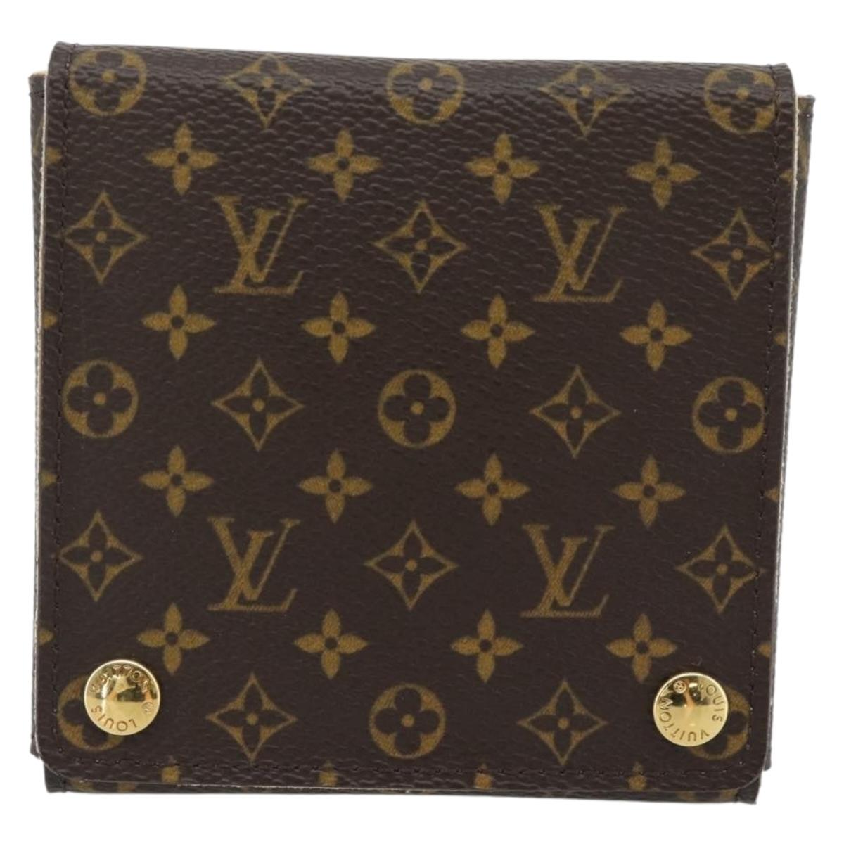 LOUIS VUITTON Monogram Jewelry Case Jewelry Box LV Auth 181459A