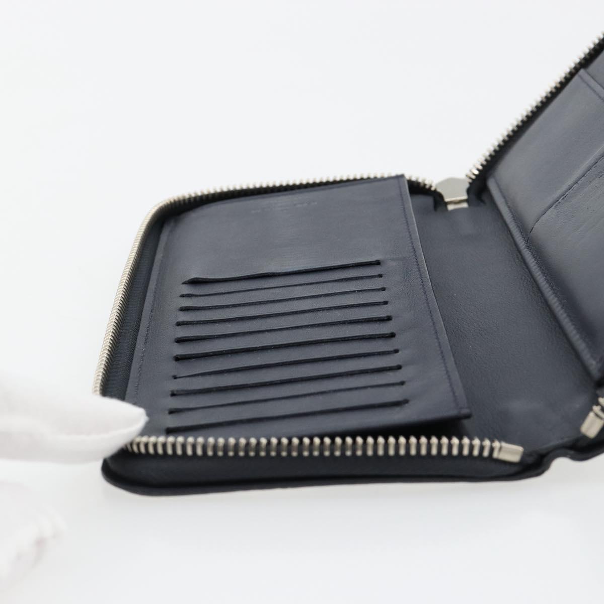LOUIS VUITTON Damier Azur Zippy Wallet Vertical Long Wallet N62632 Auth 181462A