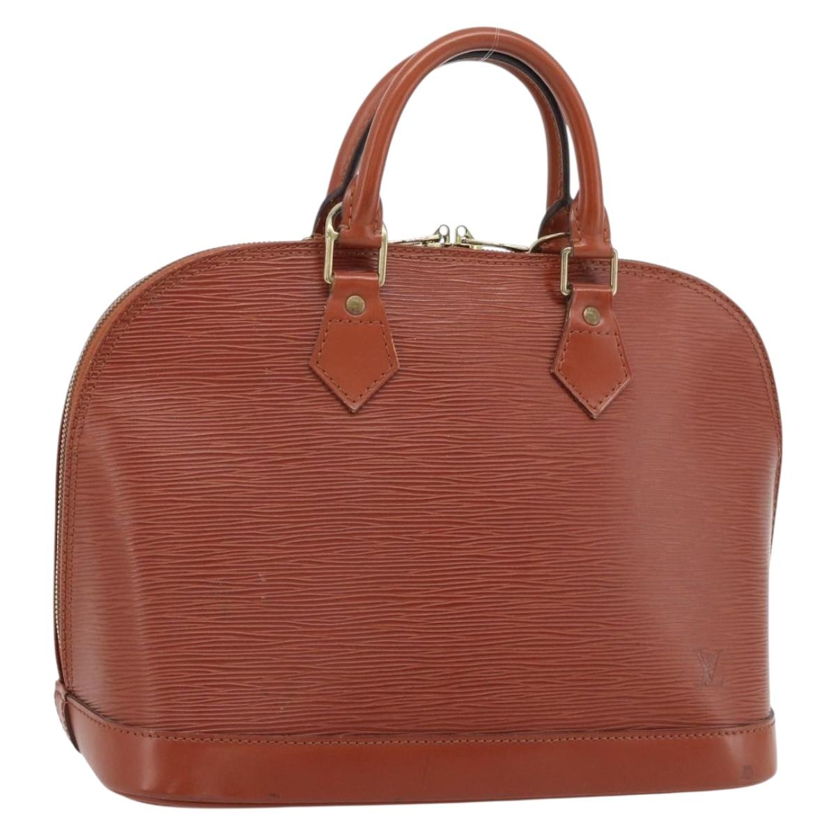 LOUIS VUITTON Epi Alma Hand Bag Brown M52143 LV Auth 181467V
