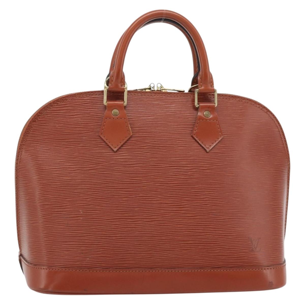 LOUIS VUITTON Epi Alma Hand Bag Brown M52143 LV Auth 181467V