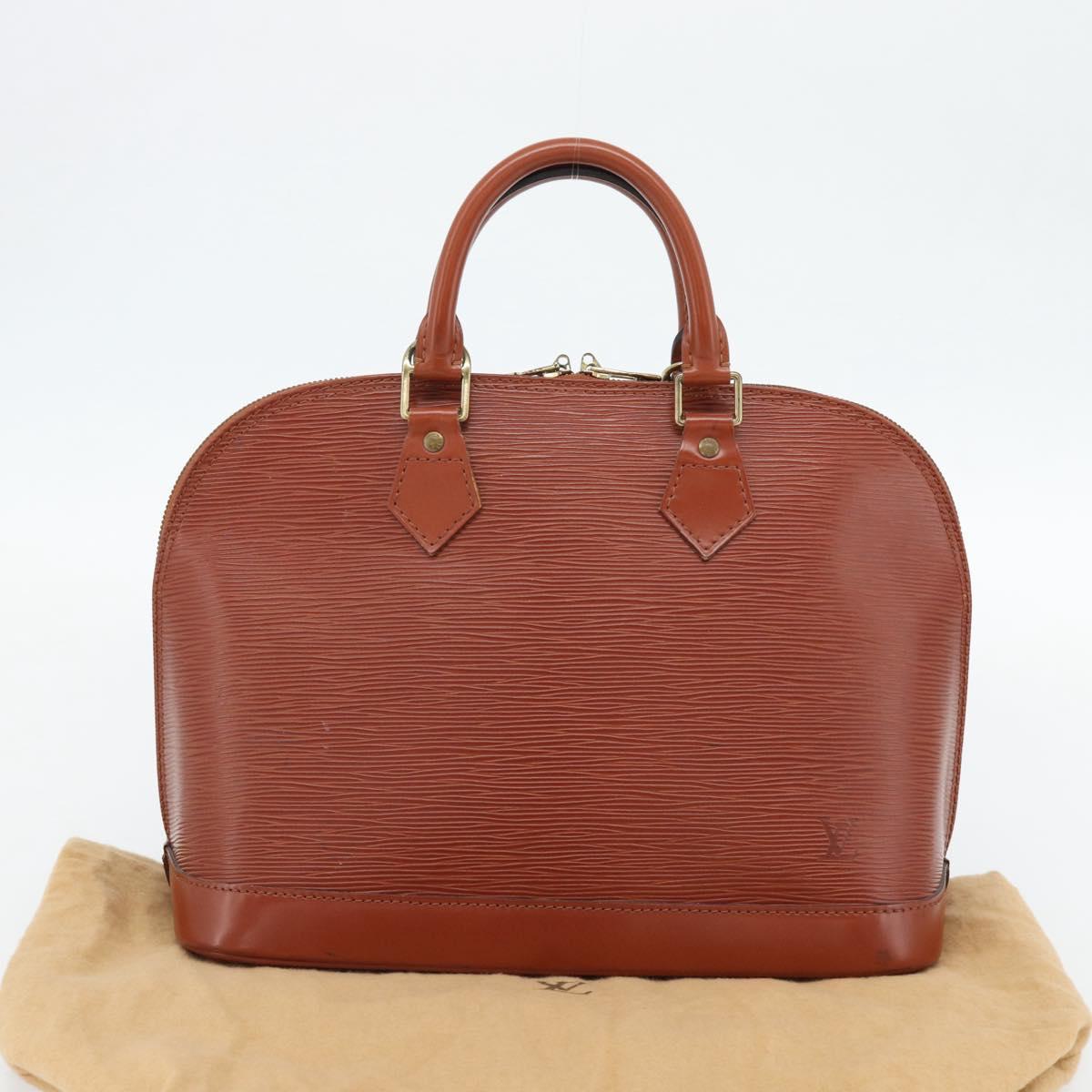 LOUIS VUITTON Epi Alma Hand Bag Brown M52143 LV Auth 181467V