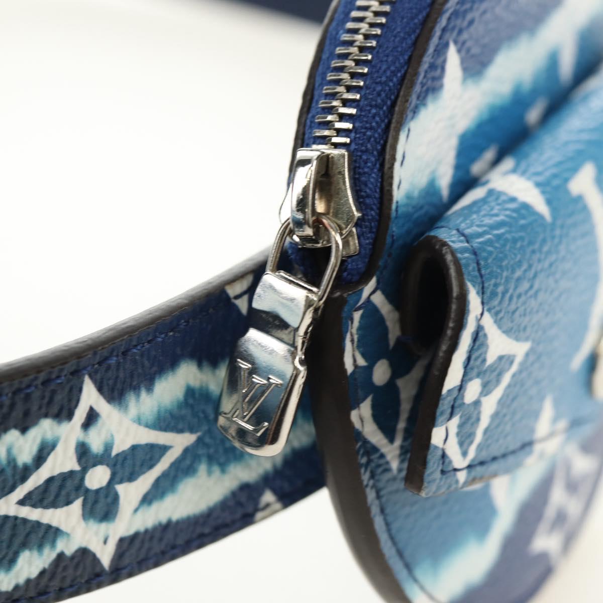 LOUIS VUITTON Monogram Escal Ceinture Belt 37.6"" Blue M0253W LV Auth 181468SM