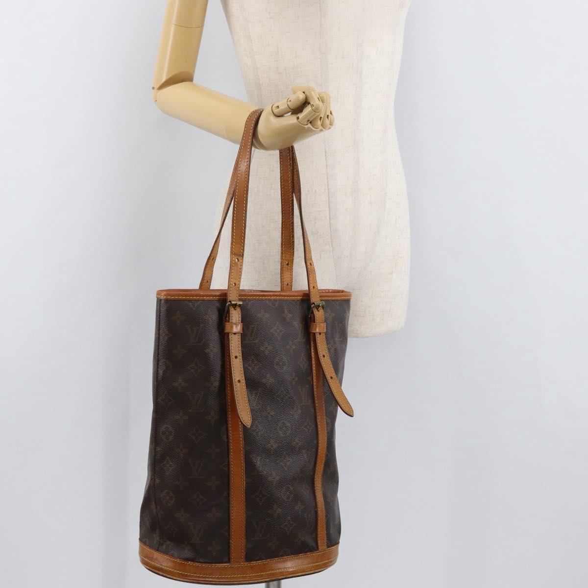 LOUIS VUITTON Monogram Bucket GM Shoulder Bag M42236 LV Auth 181469