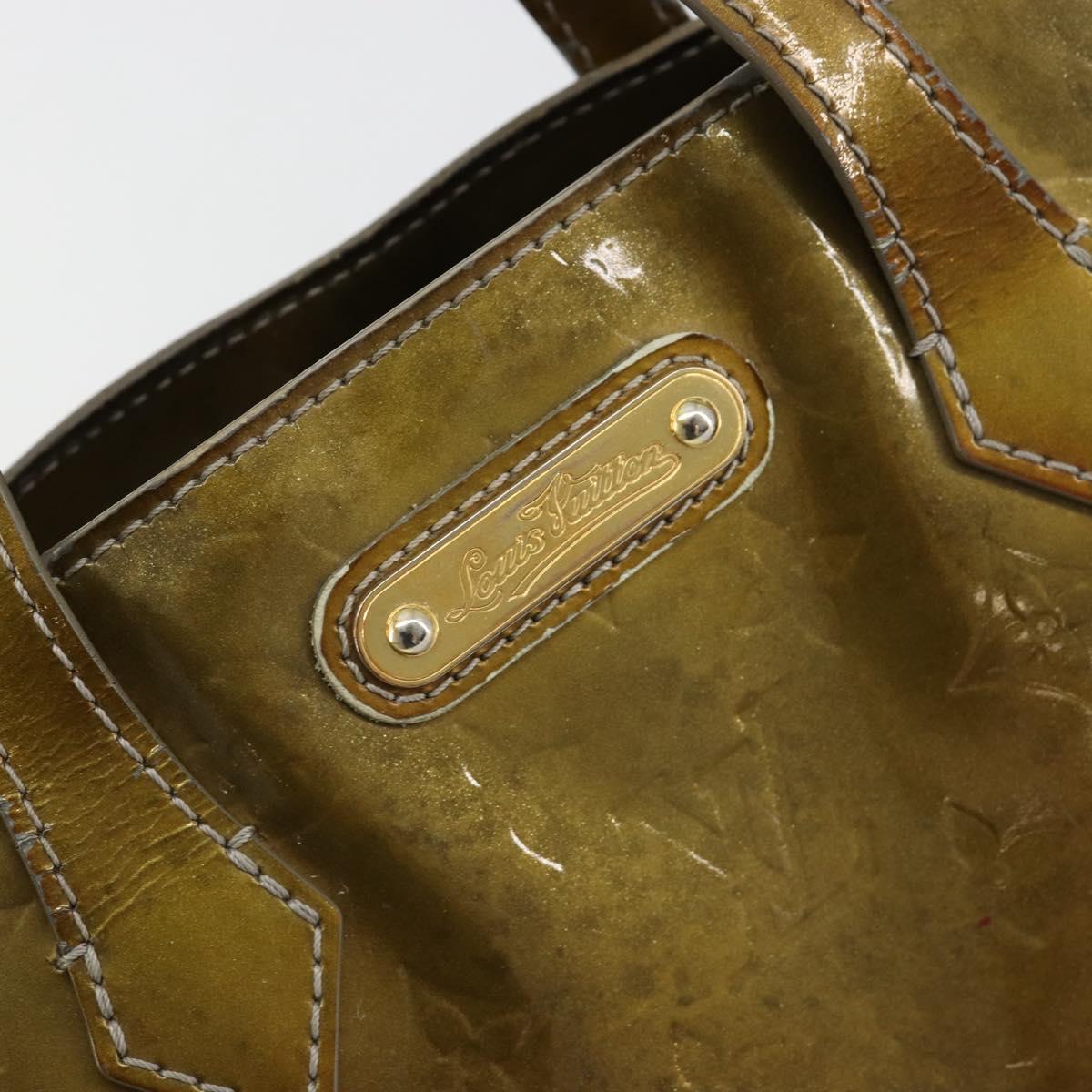 LOUIS VUITTON Monogram Vernis Wilshire PM Bag Gris Art Deco M91627 Auth 181471