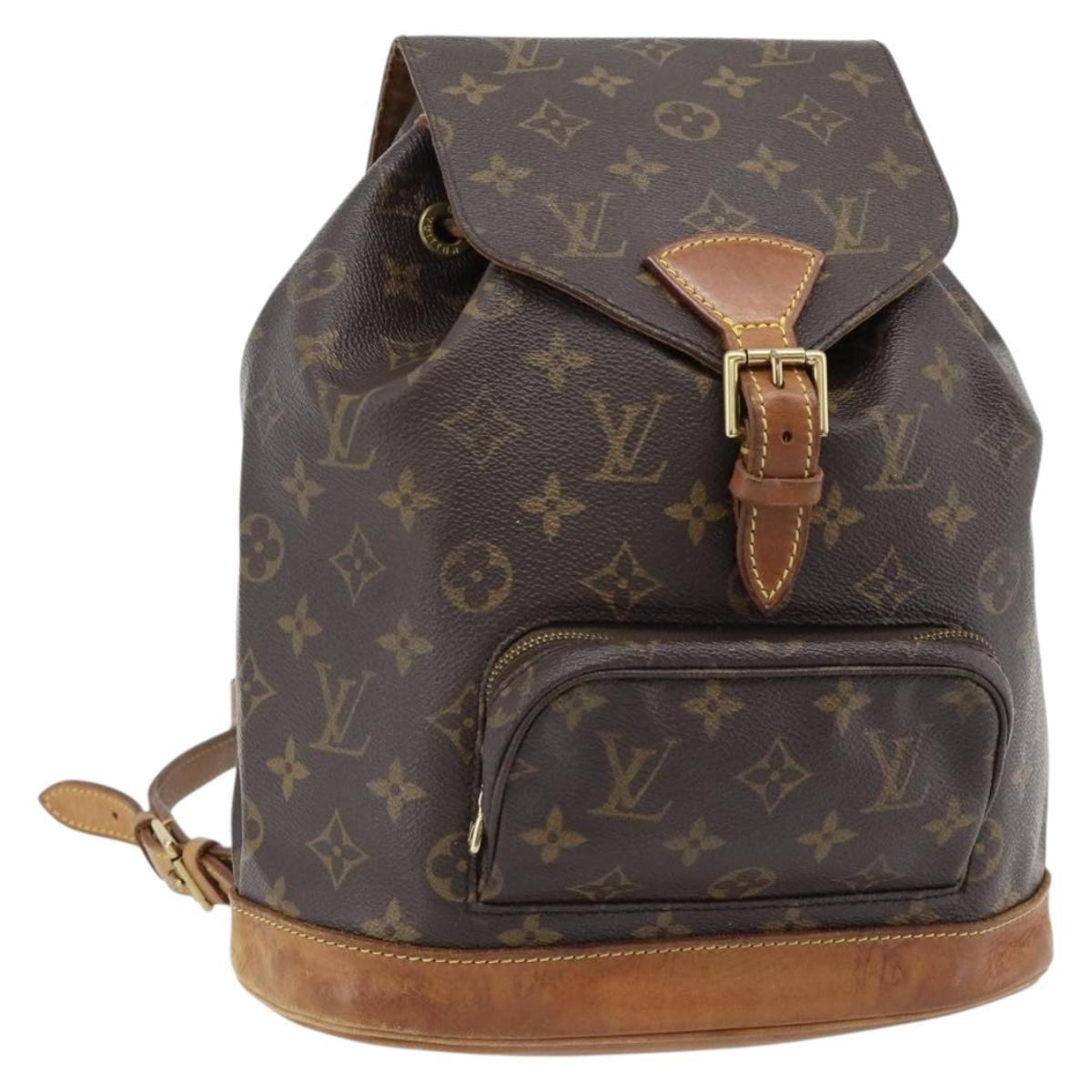 LOUIS VUITTON Monogram Montsouris MM Backpack M51136 LV Auth 181474