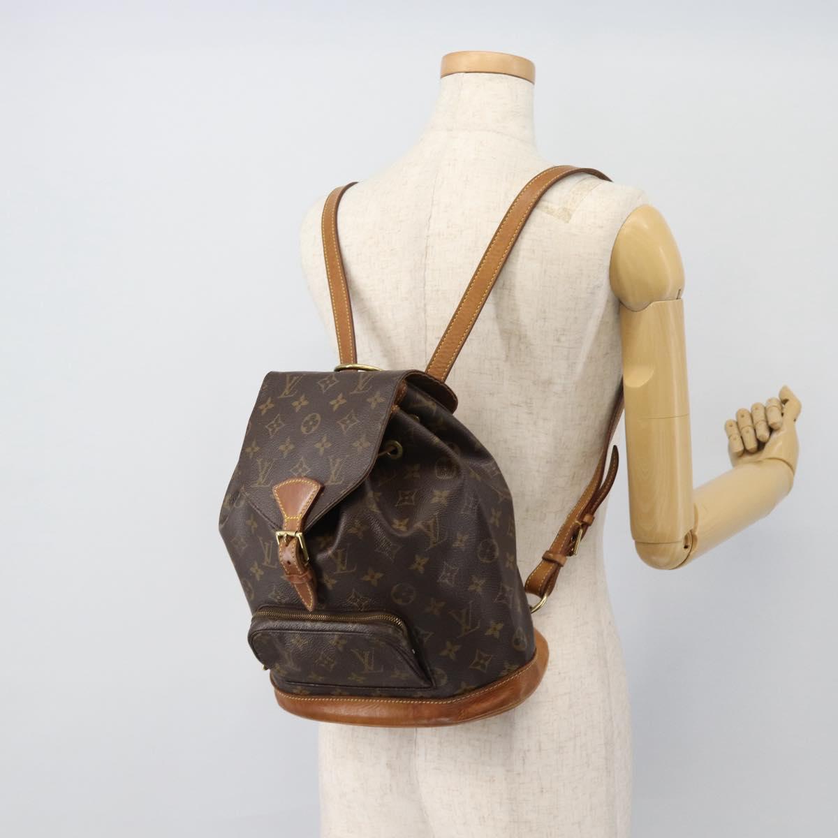 LOUIS VUITTON Monogram Montsouris MM Backpack M51136 LV Auth 181474