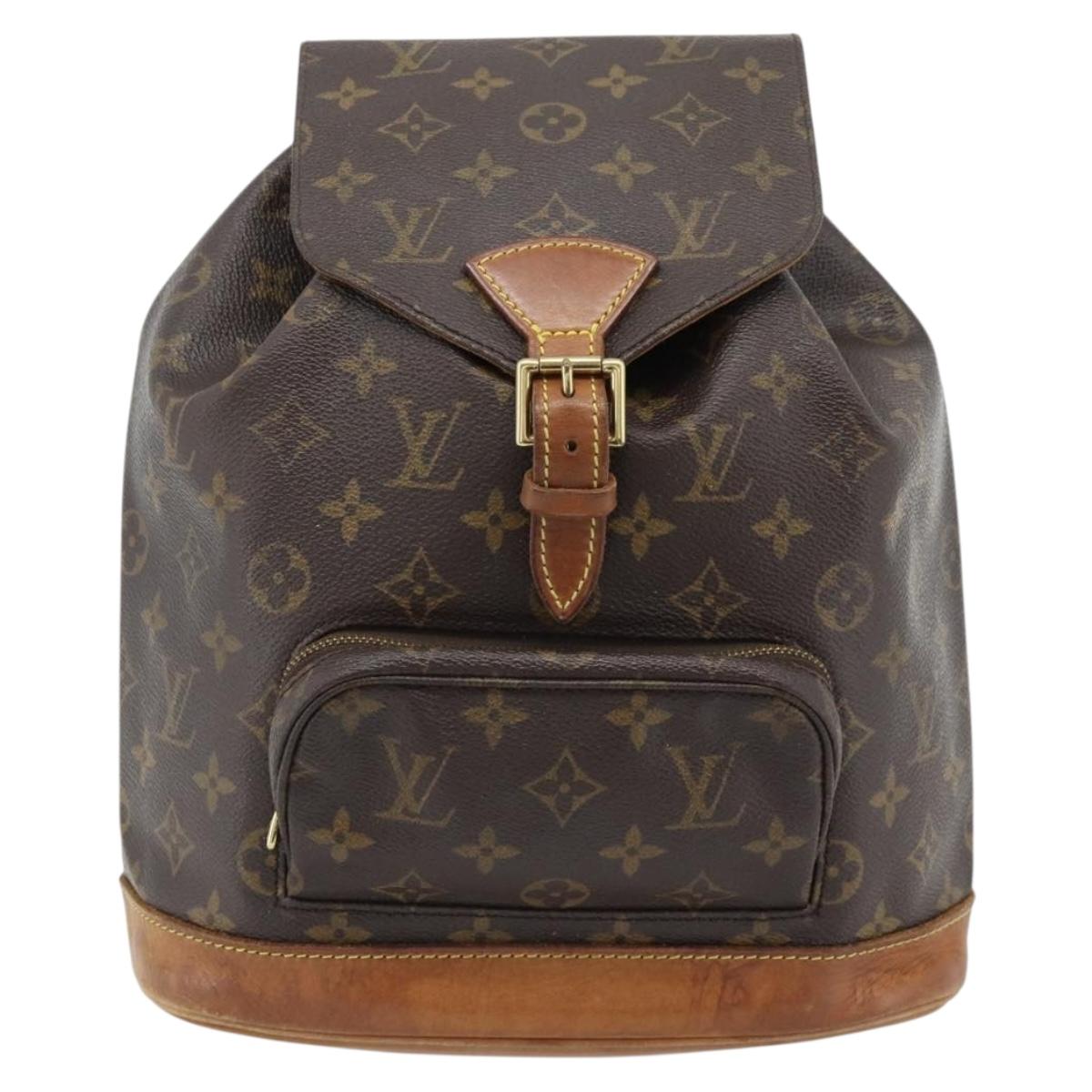 LOUIS VUITTON Monogram Montsouris MM Backpack M51136 LV Auth 181474