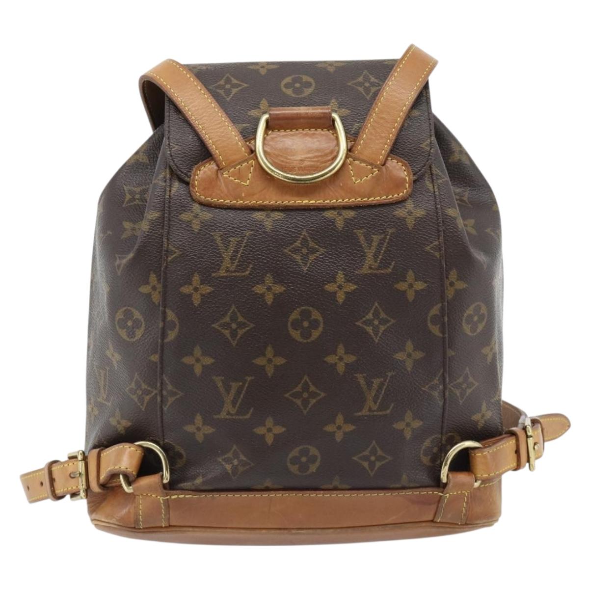 LOUIS VUITTON Monogram Montsouris MM Backpack M51136 LV Auth 181474