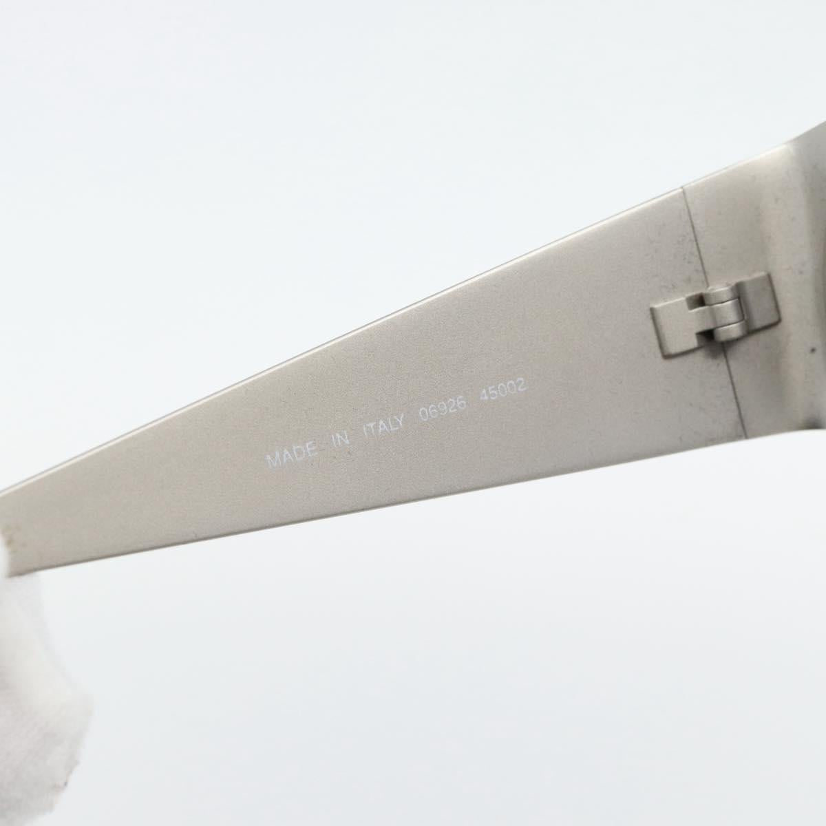 CHANEL Sunglasses metal Silver CC Auth 181482