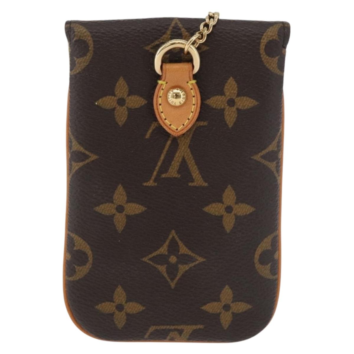 LOUIS VUITTON Monogram EtuiTelephonne MM Cell Phone Case M66546 LV Auth 181484A