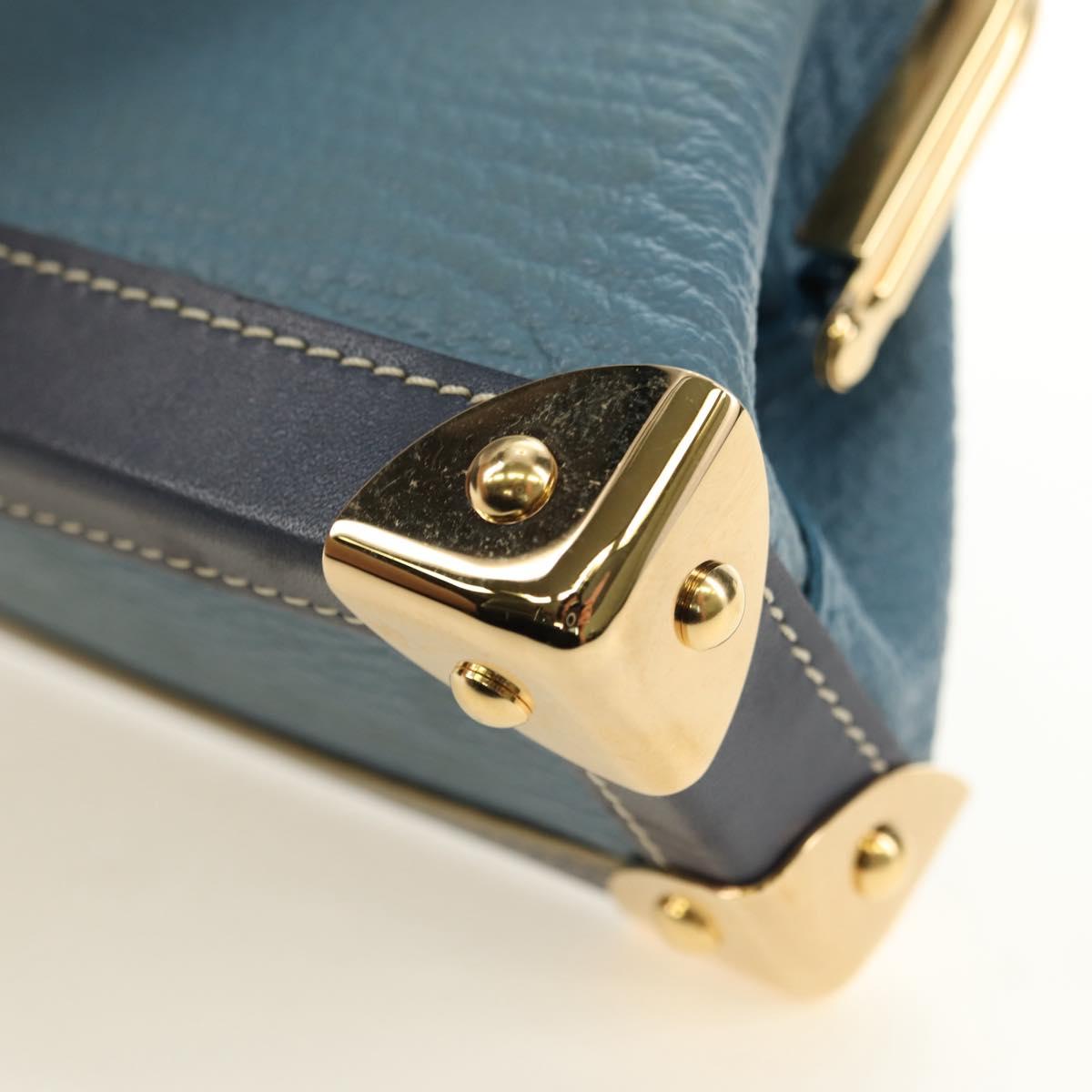 LOUIS VUITTON Suhari Porte Monnaie Viennois Coin Purse Blue M91833 Auth 181485V