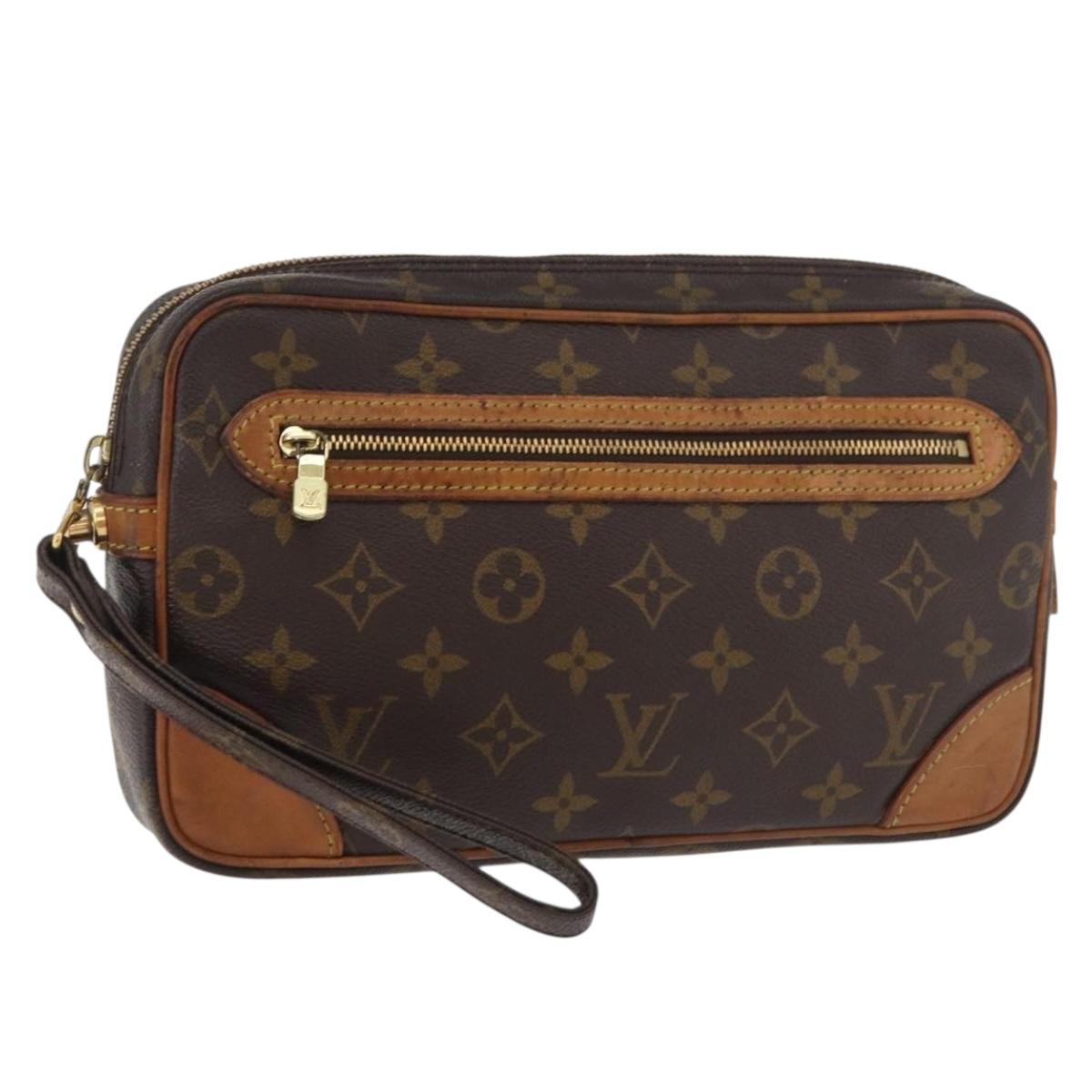 LOUIS VUITTON Monogram Marly Dragonne GM Clutch Bag M51825 LV Auth 181516