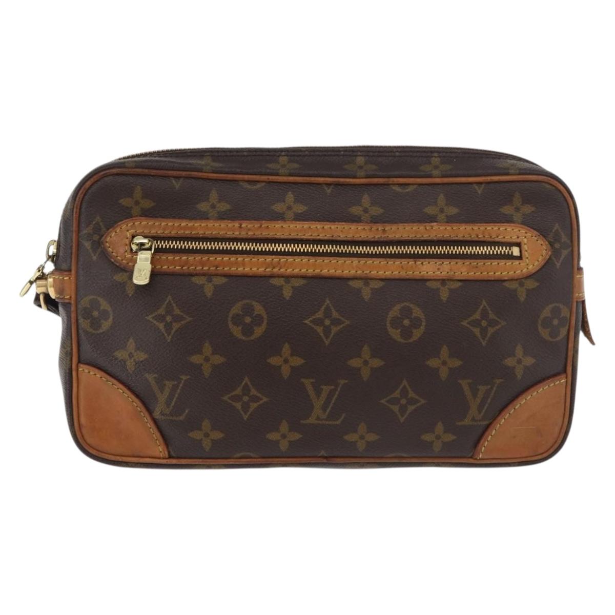LOUIS VUITTON Monogram Marly Dragonne GM Clutch Bag M51825 LV Auth 181516