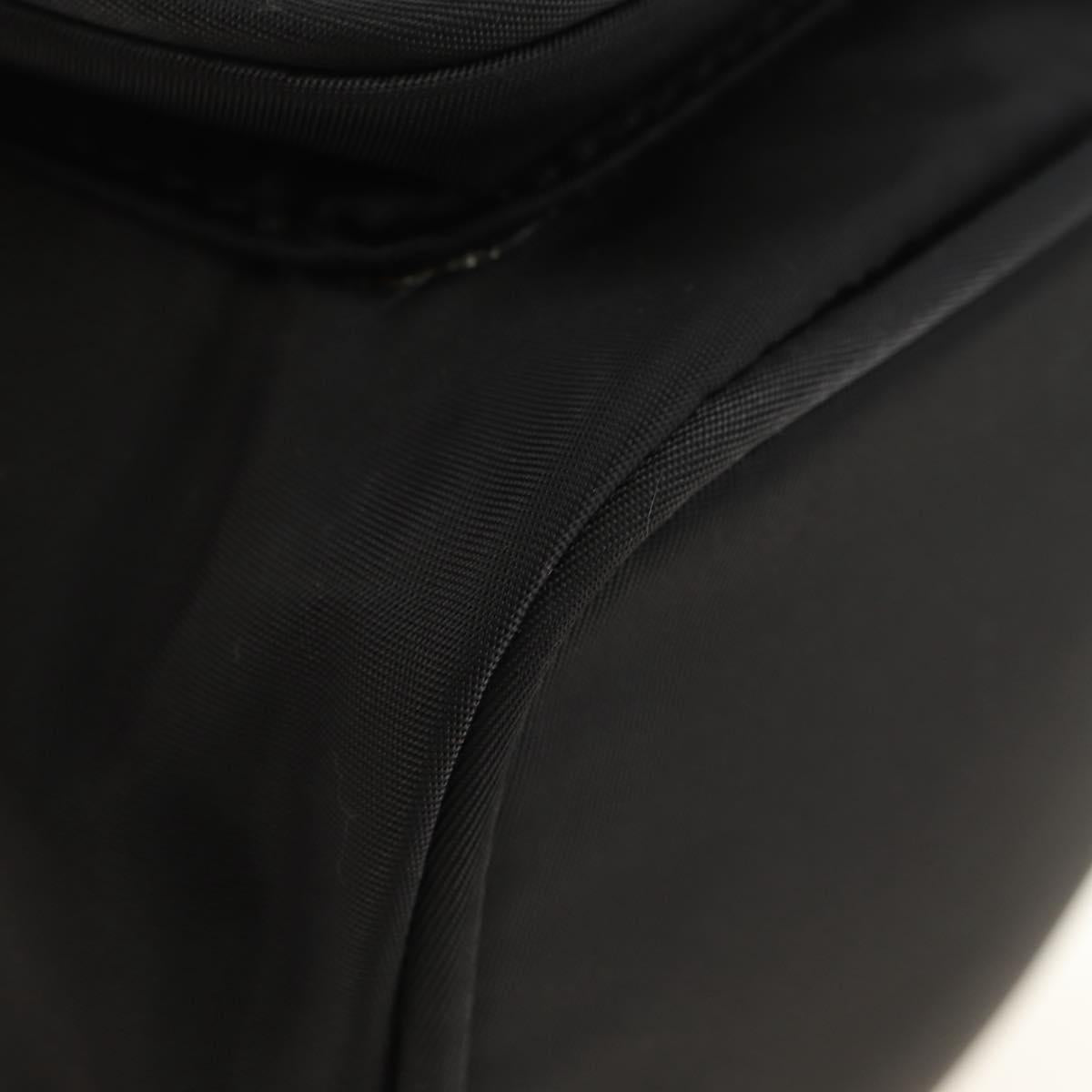 PRADA Purse Hand Bag Nylon 2way Black Gold Auth 181530SM