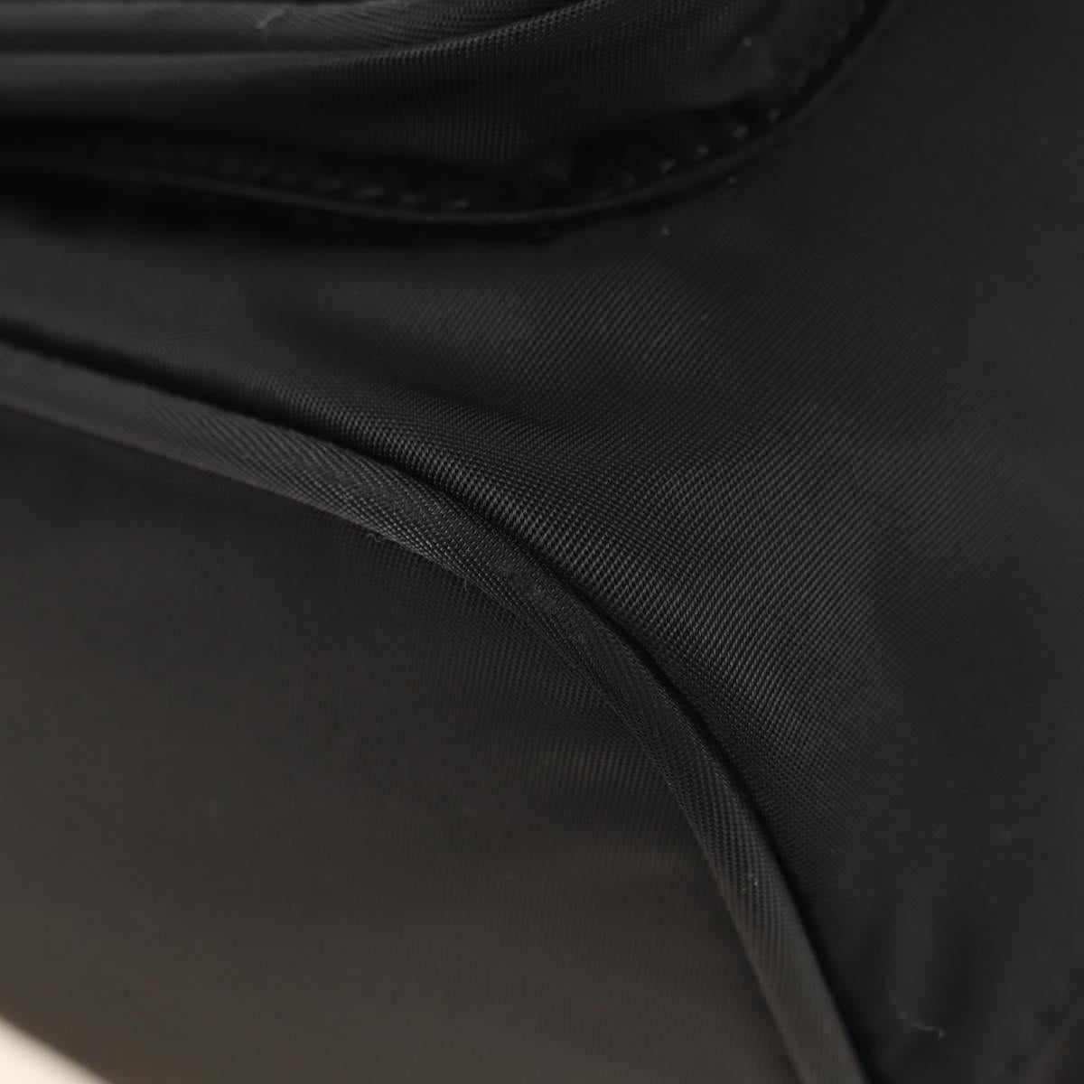 PRADA Purse Hand Bag Nylon 2way Black Gold Auth 181530SM