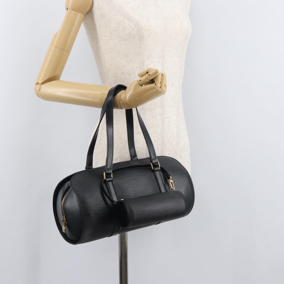 LOUIS VUITTON Epi Soufflot Hand Bag Black M52222 LV Auth 181533SAV