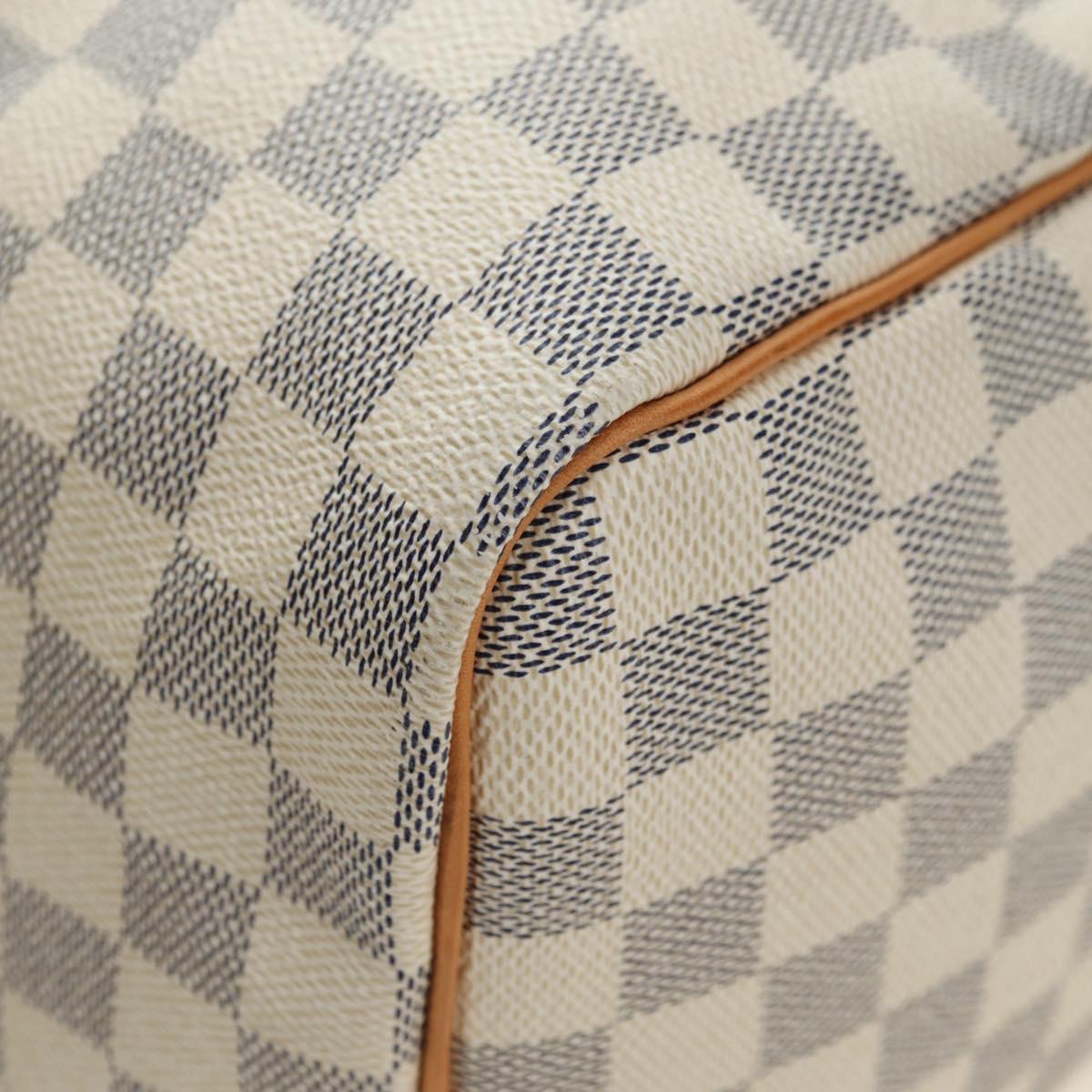 LOUIS VUITTON Damier Azur Speedy 35 Hand Bag N41535 LV Auth 181536SAV