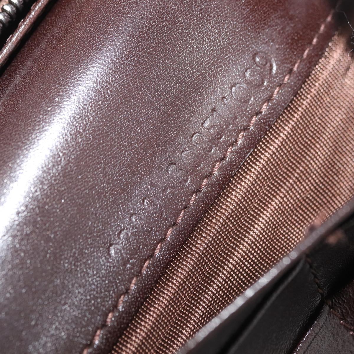 FENDI Zucca Canvas Long Wallet Black Brown Auth 181538