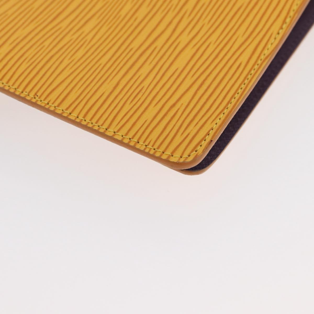 LOUIS VUITTON Epi Agenda MM Day Planner Cover Yellow R20049 LV Auth 181546