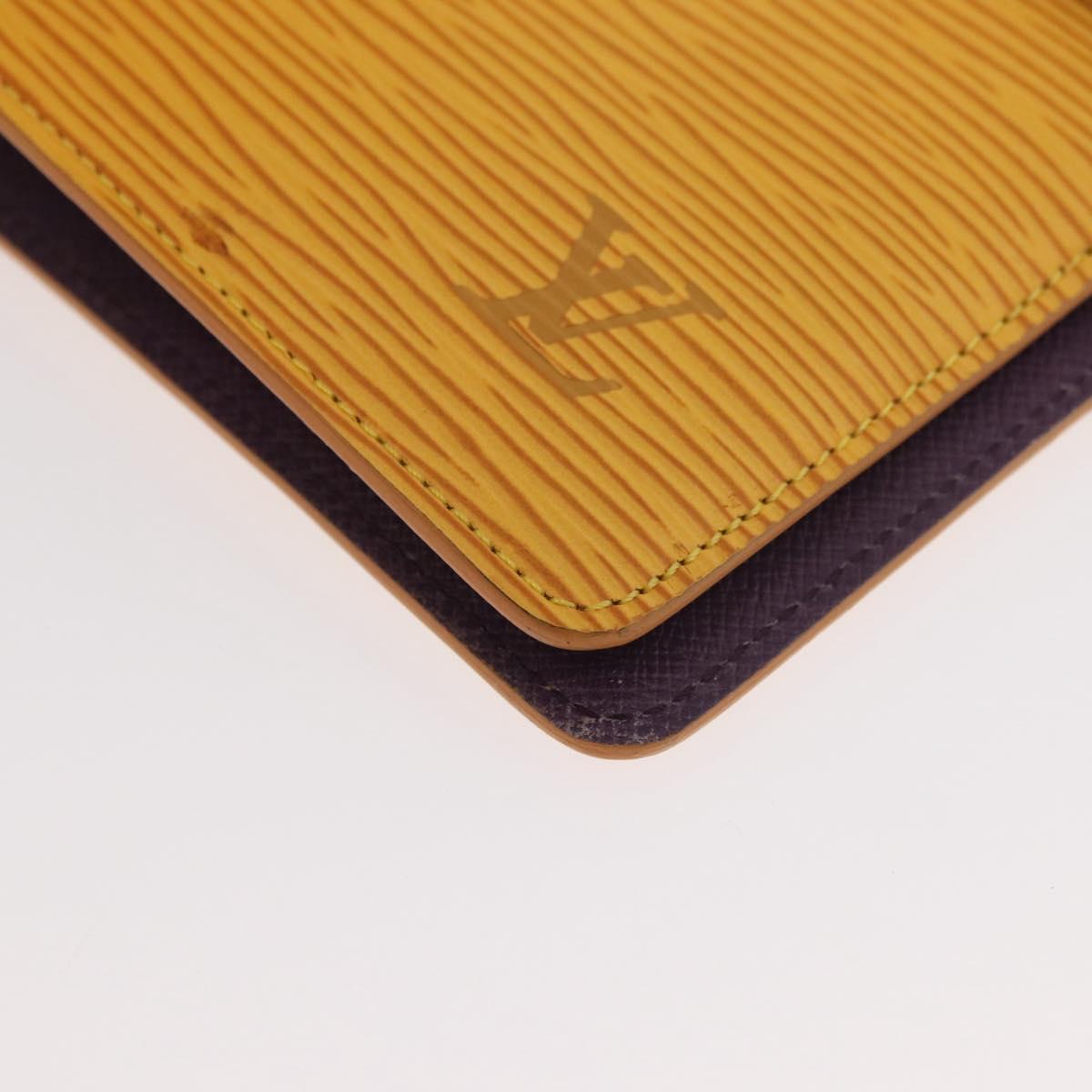 LOUIS VUITTON Epi Agenda MM Day Planner Cover Yellow R20049 LV Auth 181546
