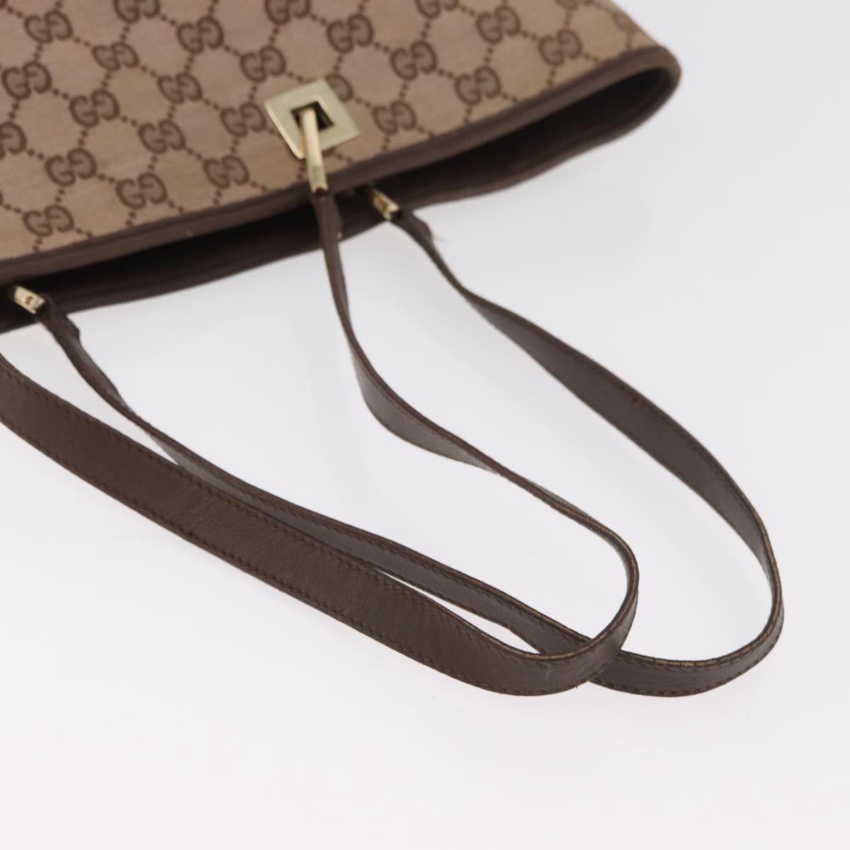 GUCCI GG Canvas Tote Bag Pink Gold 002 1098 Auth 181565