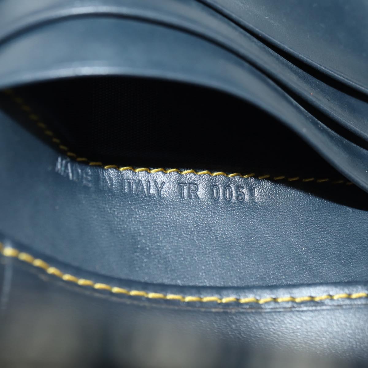 Christian Dior Trotter Canvas Saddle Trifold Wallet Navy Gold Auth 181569V